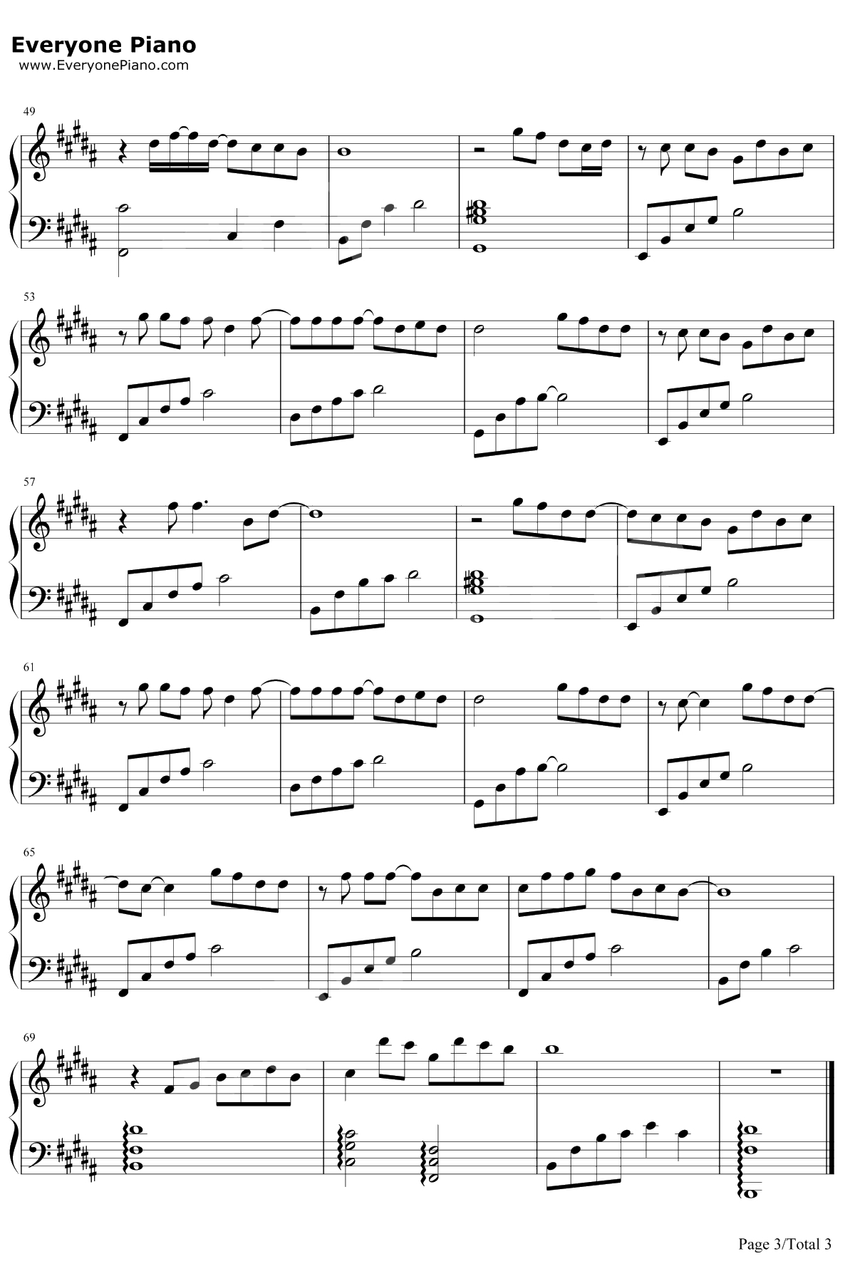 第三人称钢琴谱-买辣椒也用券/戚薇3