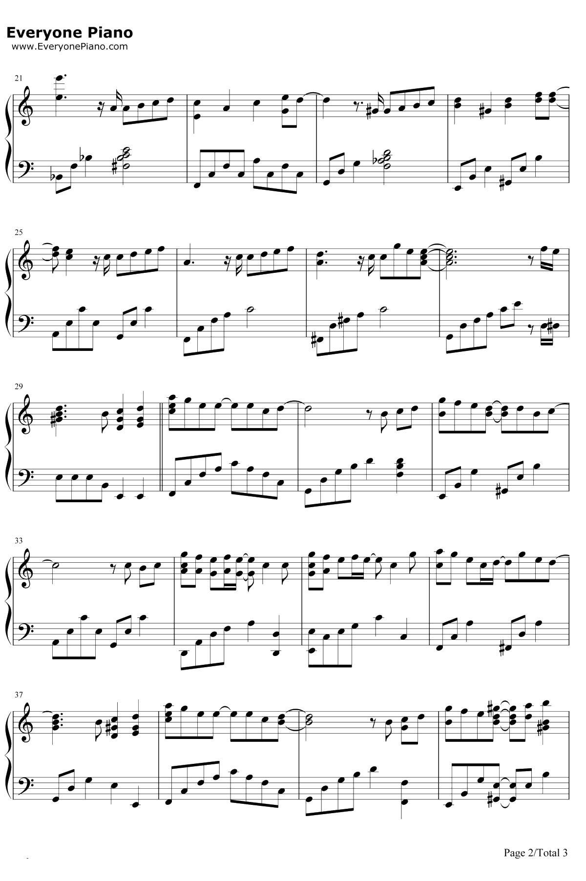 后来的我们 钢琴谱-五月天2