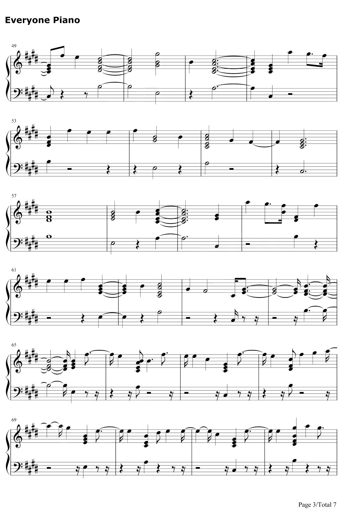 Babe钢琴谱-Sugarland / Taylor Swift3