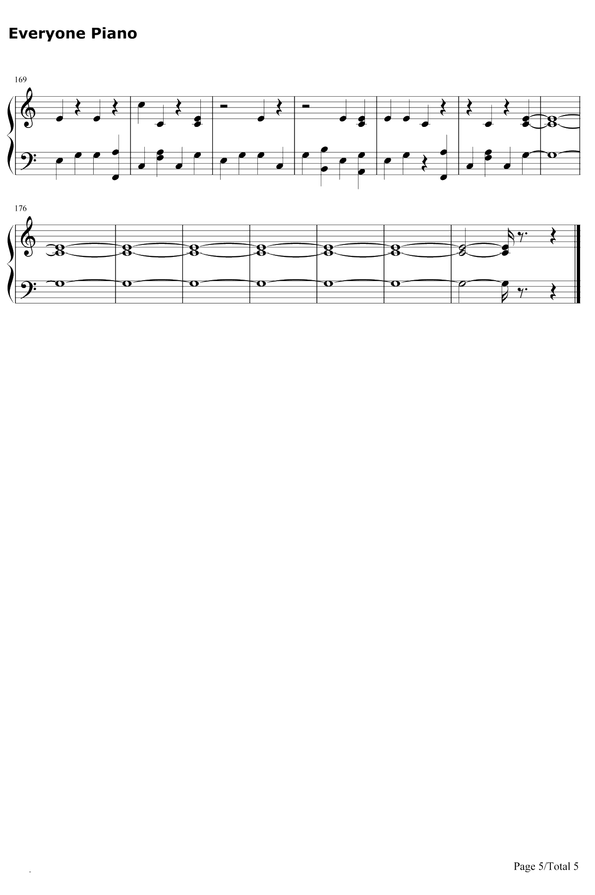 Remind Me To Forget钢琴谱-Kygo / Miguel5