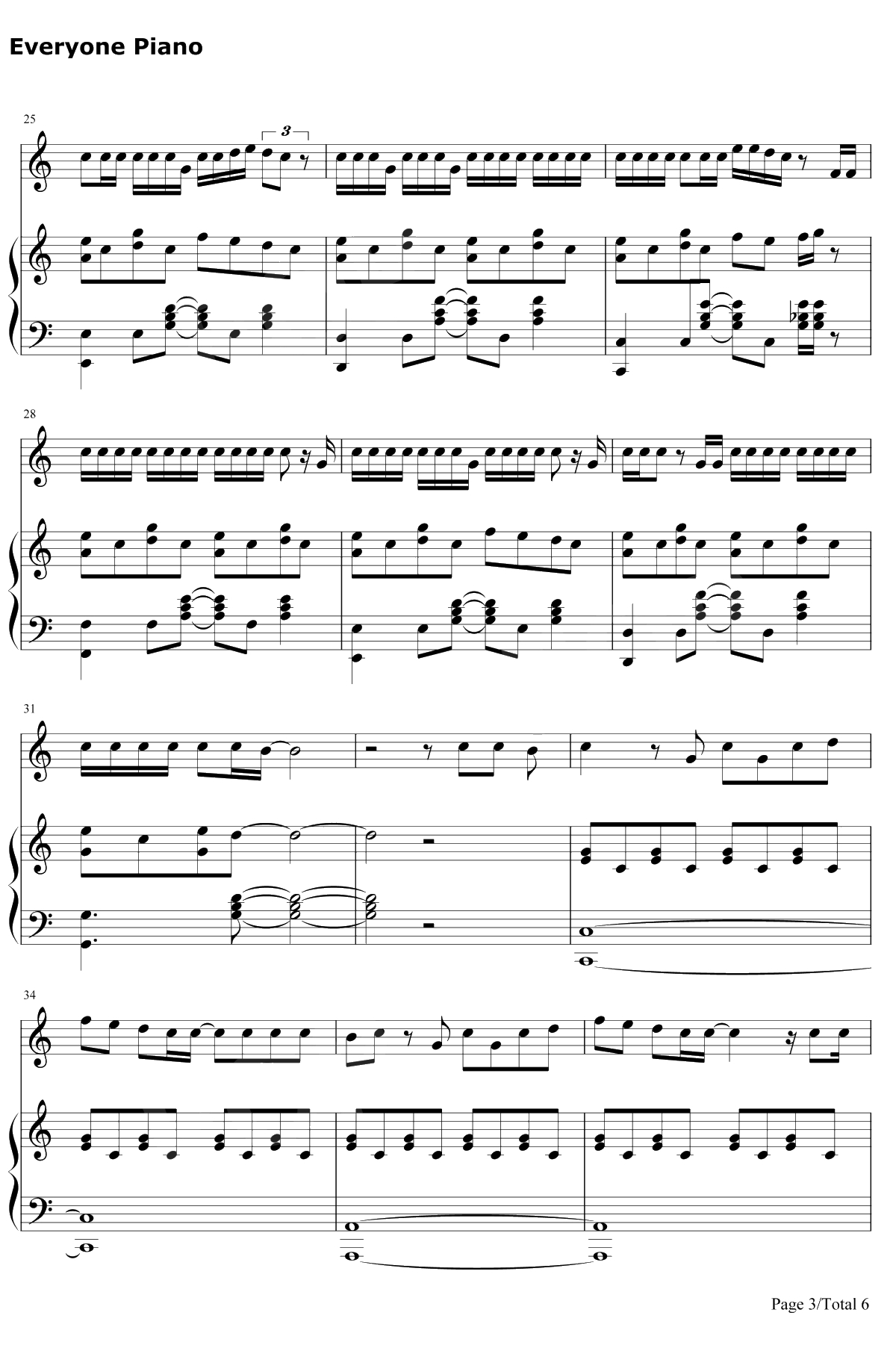 花钢琴谱-片寄凉太/数原龙友3