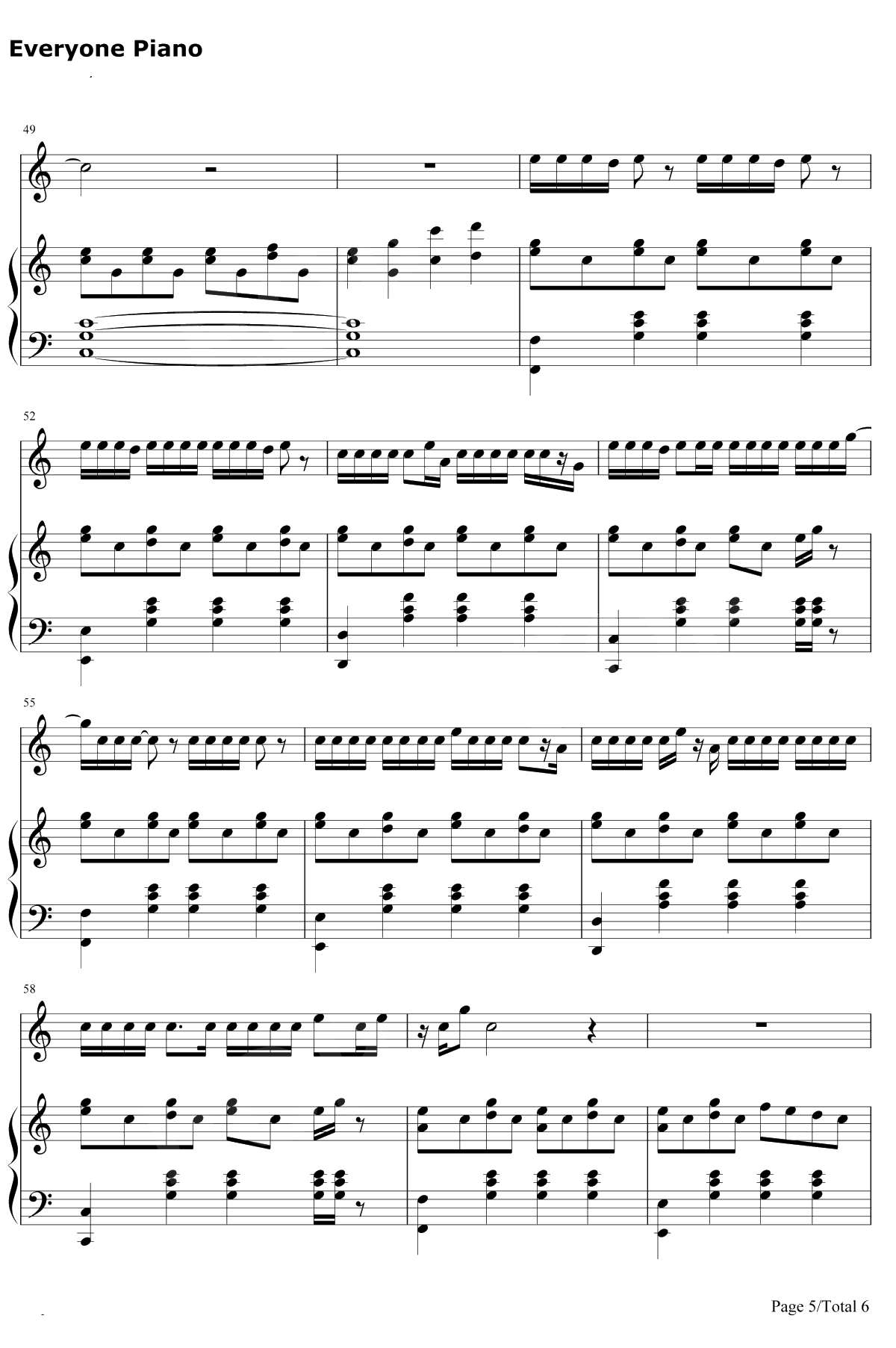 花钢琴谱-片寄凉太/数原龙友5