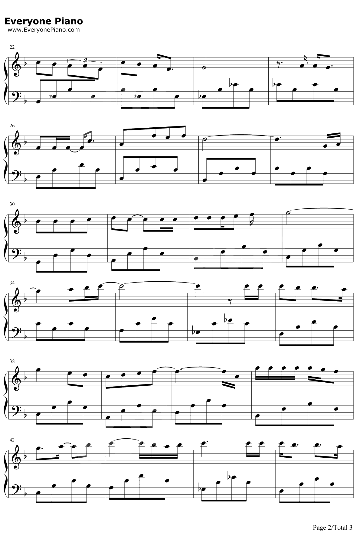 输了你赢了世界又如何钢琴谱-黄丽玲2