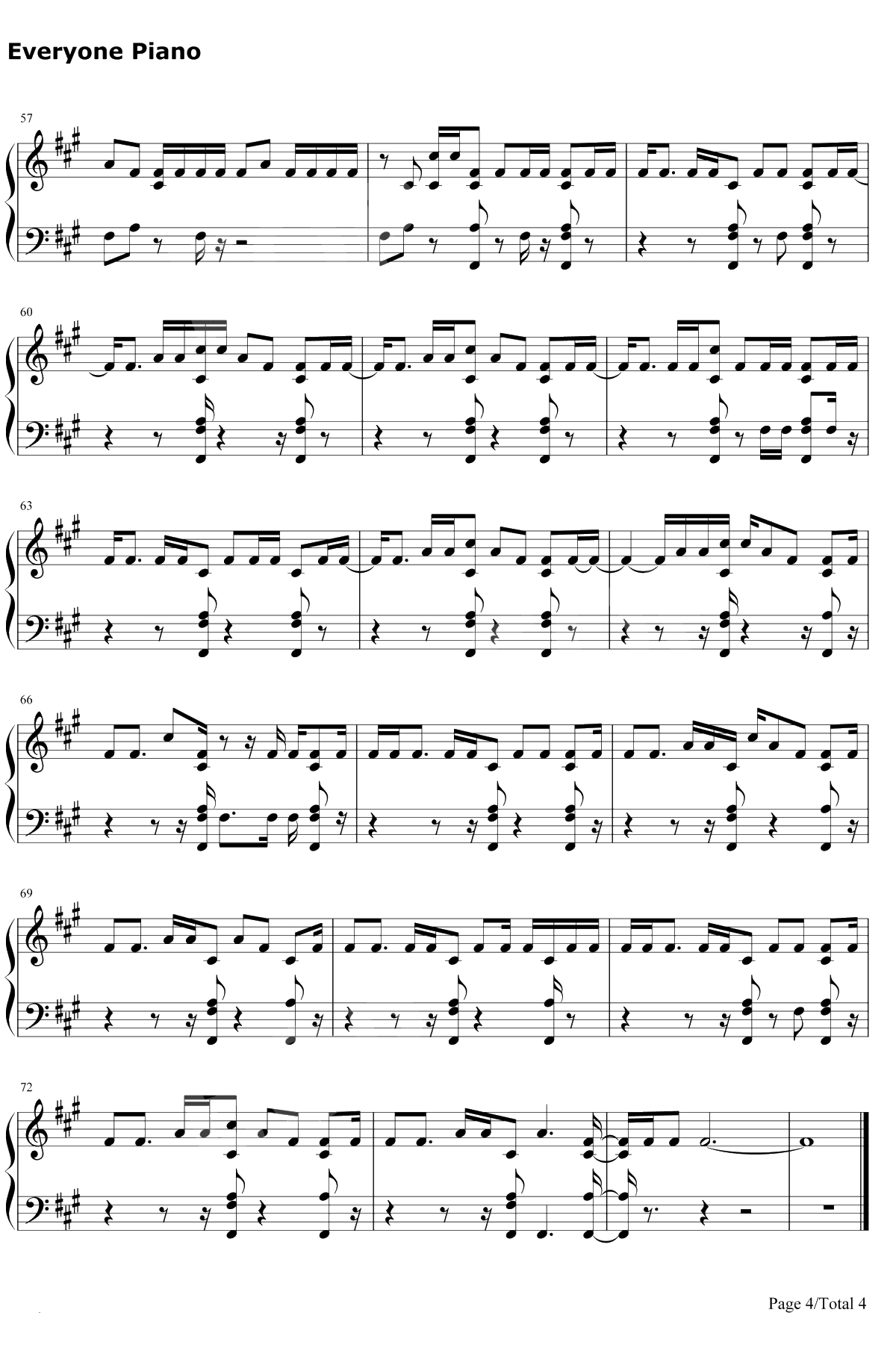 Barbie Tingz钢琴谱-Nicki Minaj4