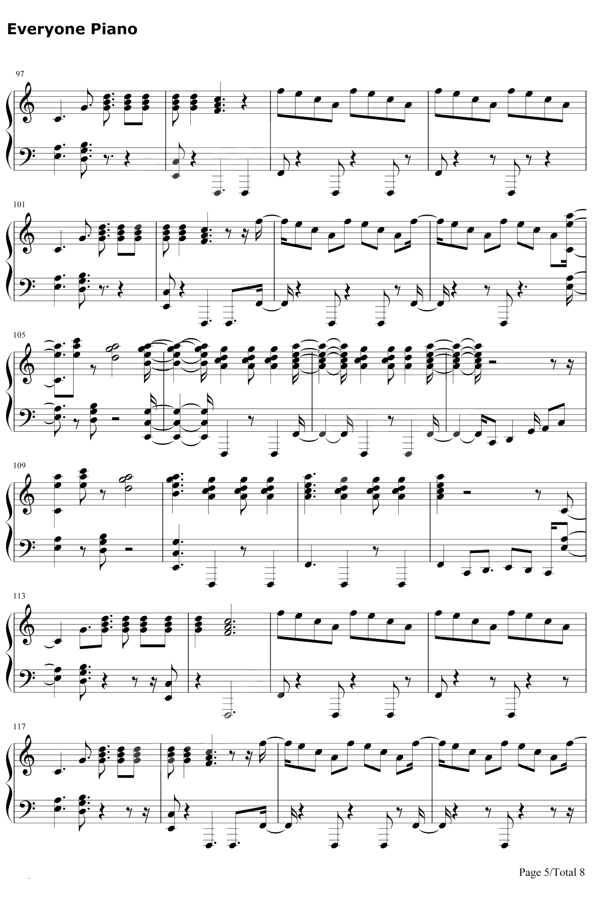 Don't Go Breaking My Heart钢琴谱-Backstreet Boys5