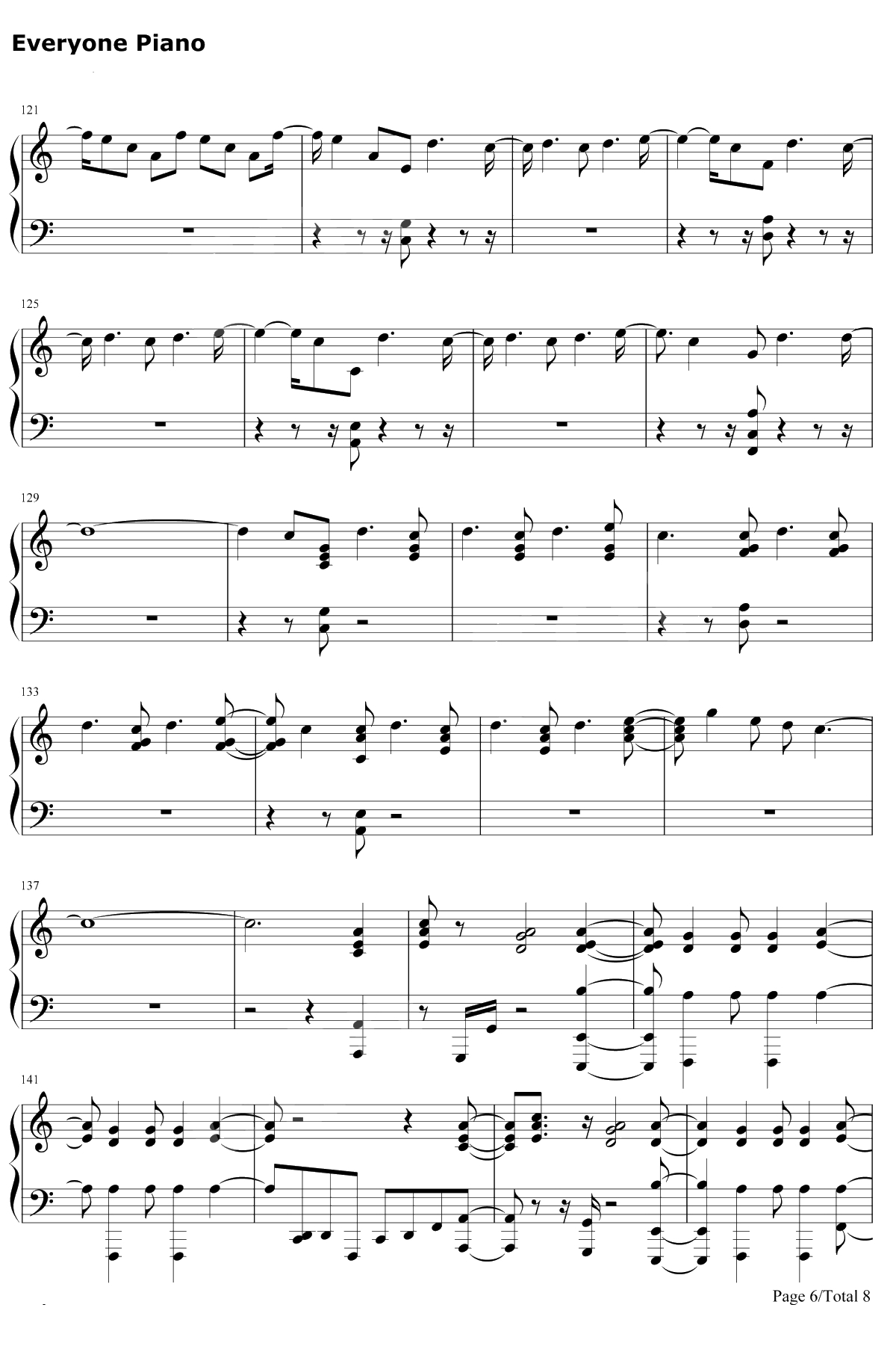 Don't Go Breaking My Heart钢琴谱-Backstreet Boys6