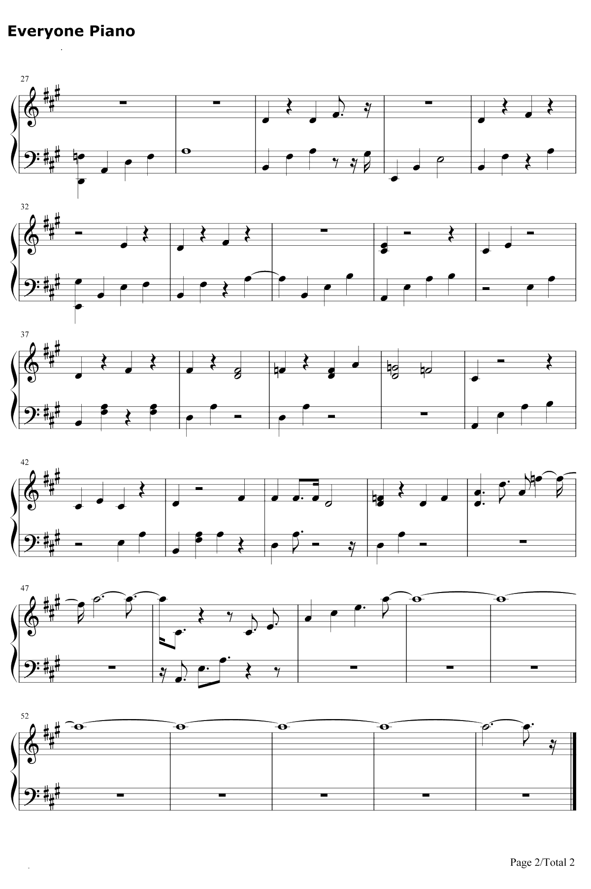 I've Loved You Since Forever钢琴谱-Kelly Clarkson2