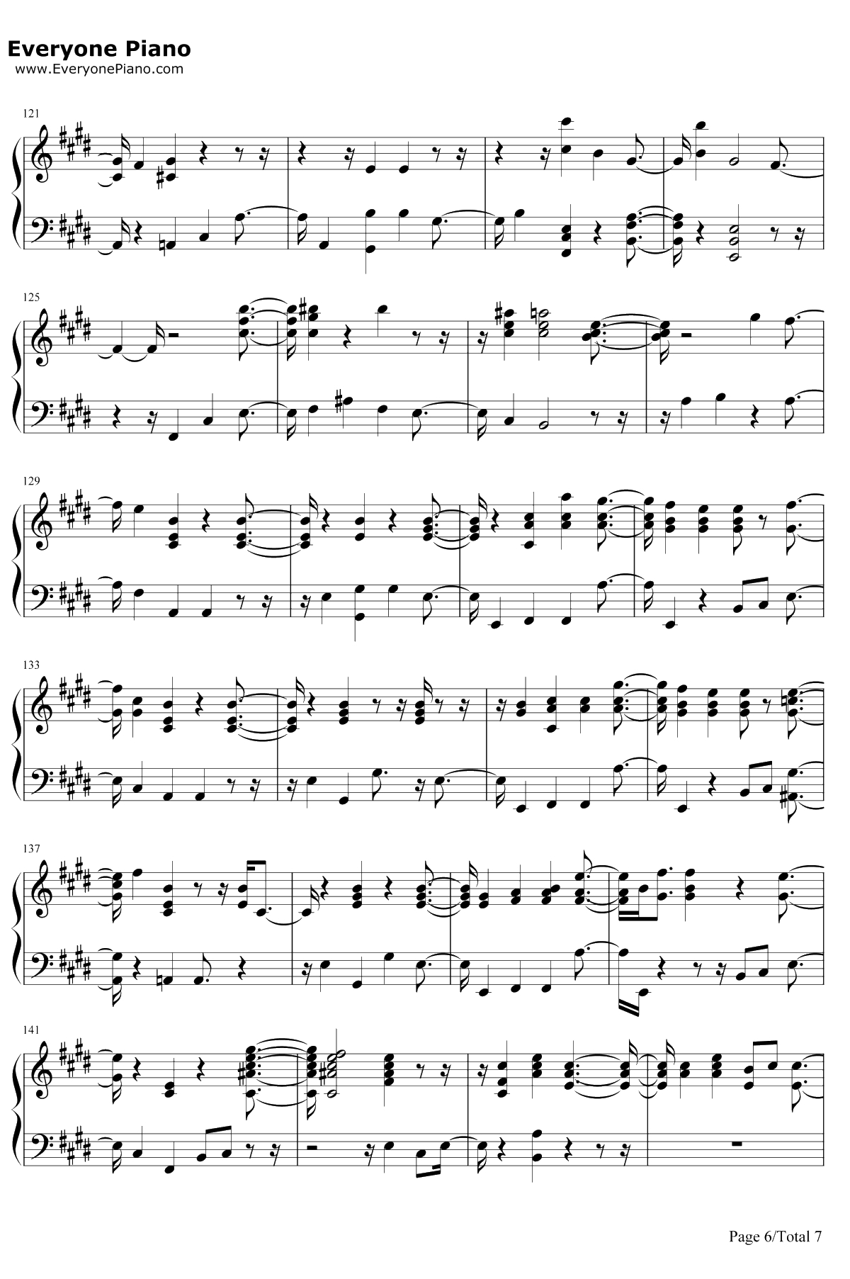 Change钢琴谱-Charlie Puth / James Taylor6