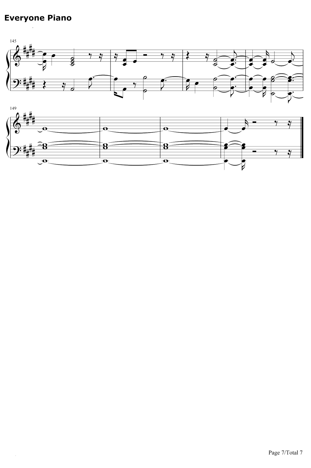 Change钢琴谱-Charlie Puth / James Taylor7