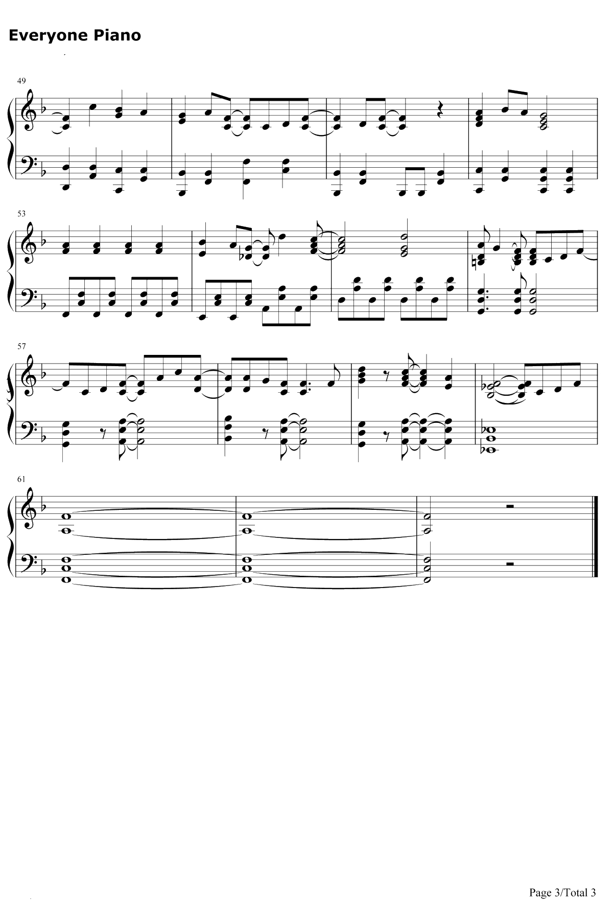 アップデート钢琴谱-Miwa3