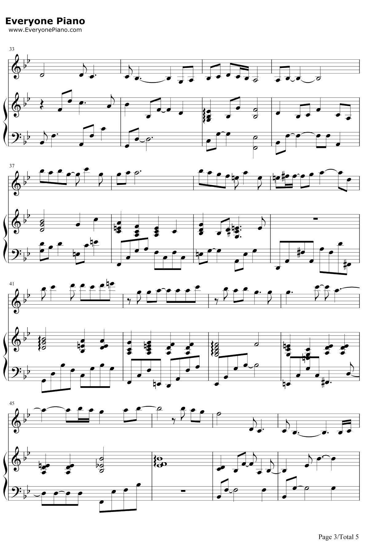 Journey钢琴谱-张韶涵3