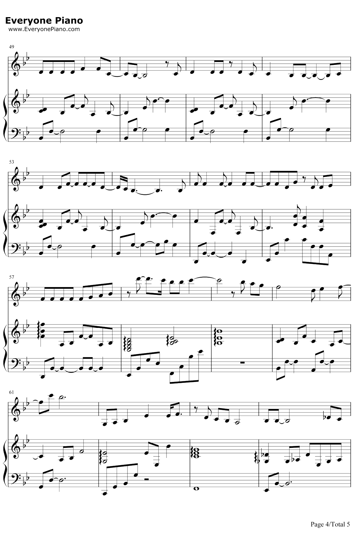 Journey钢琴谱-张韶涵4