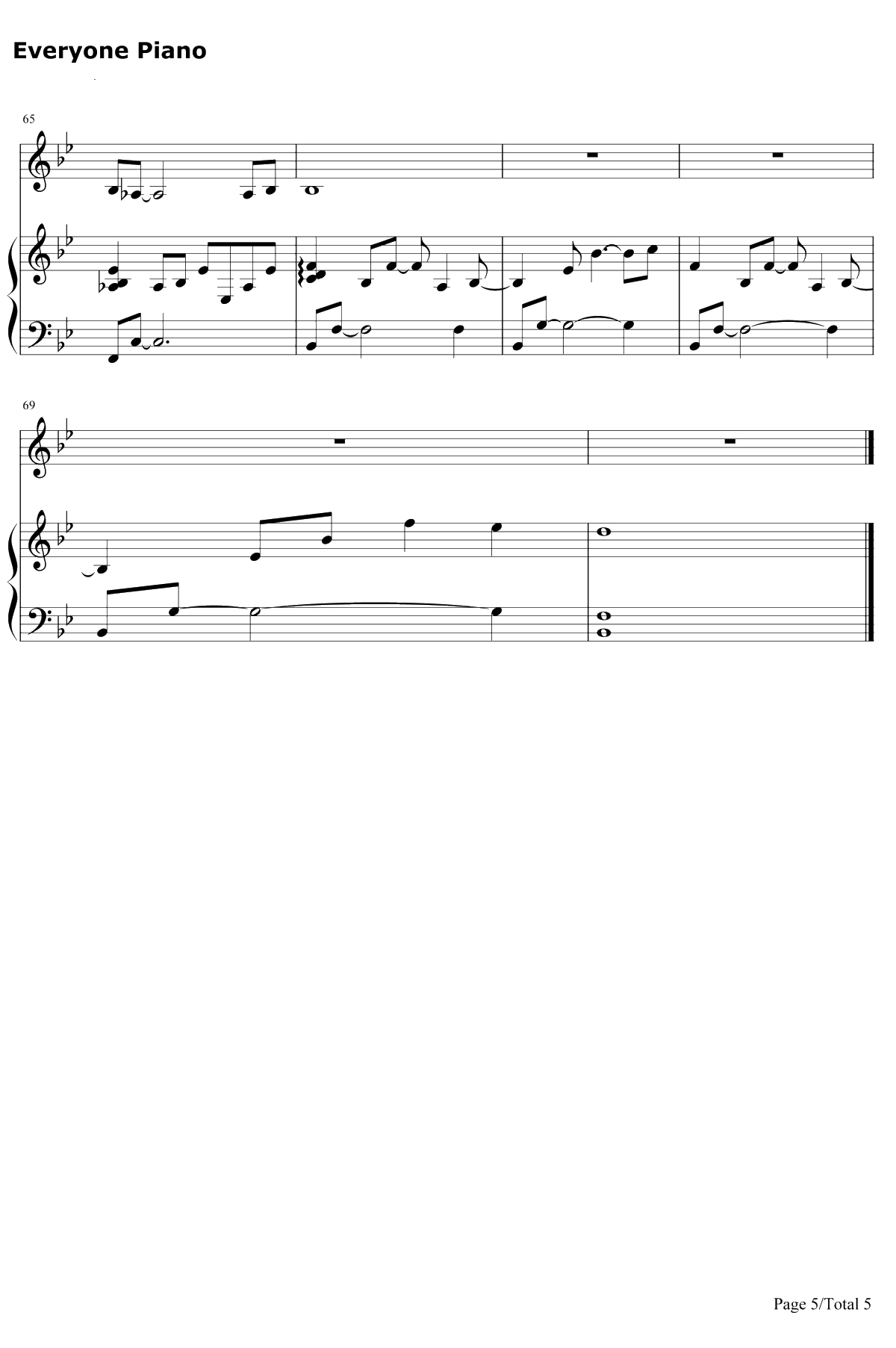 Journey钢琴谱-张韶涵5