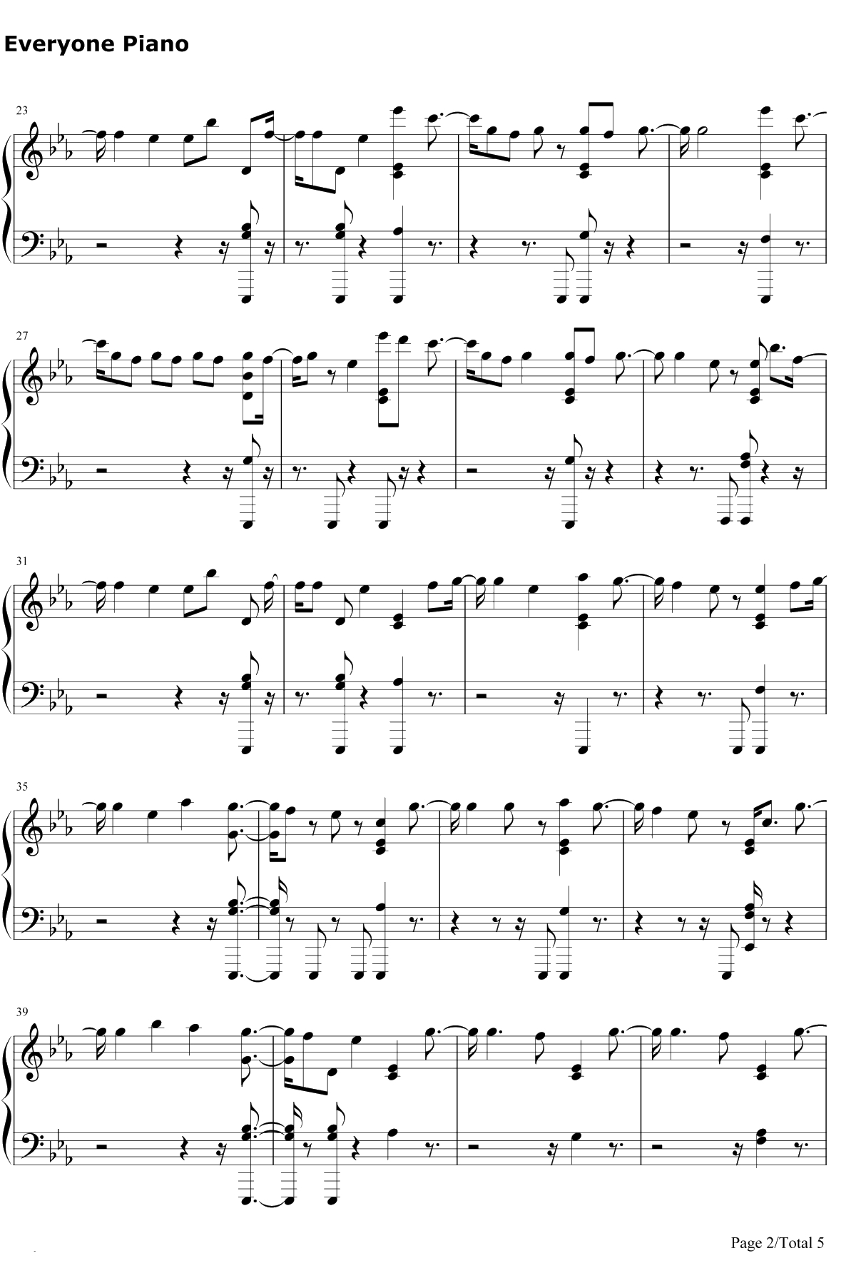 Sad钢琴谱-XXXTentacion2