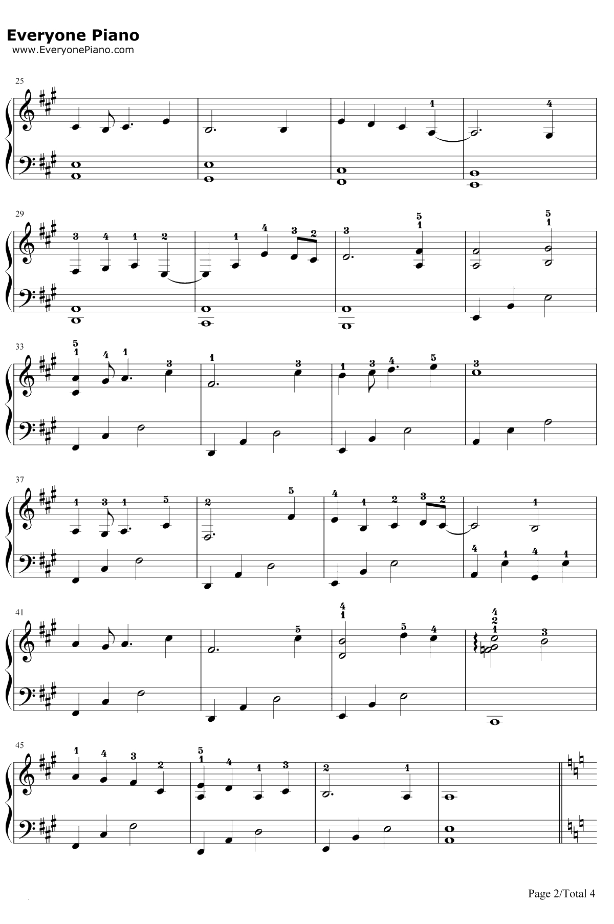 Cry For The Moon钢琴谱-Epica2