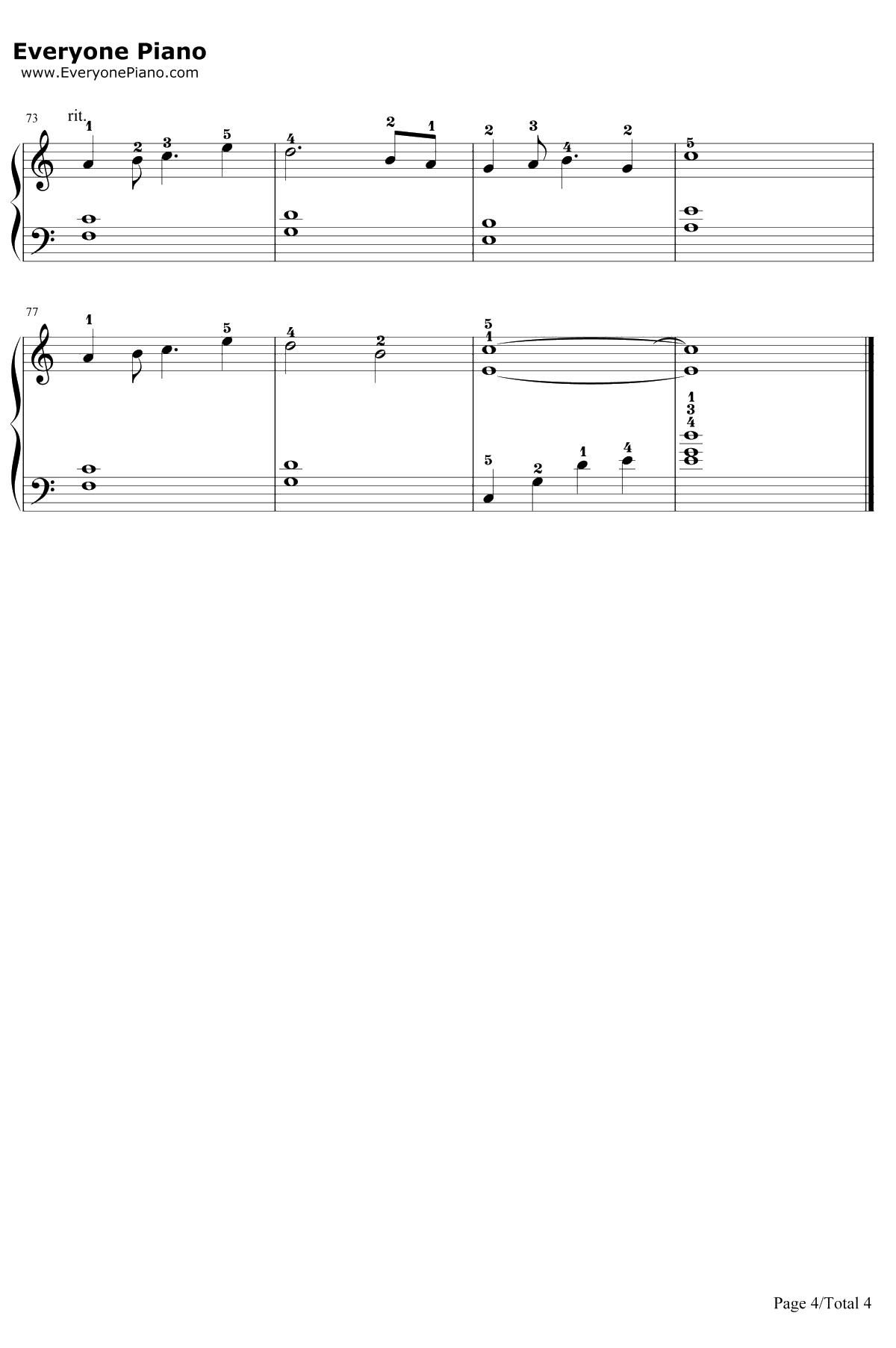 Cry For The Moon钢琴谱-Epica4