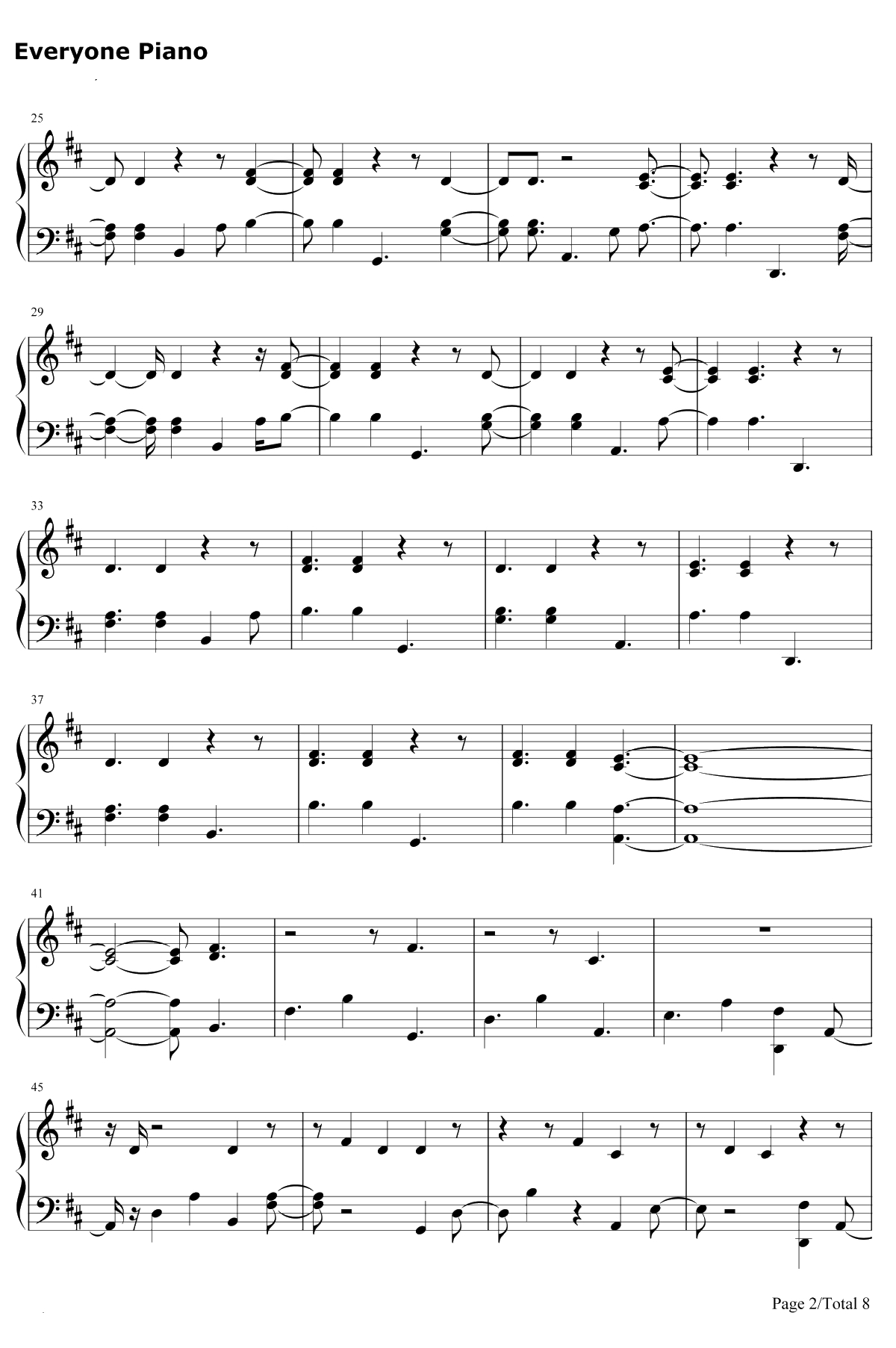 Follow Your Fire钢琴谱-Kodaline2