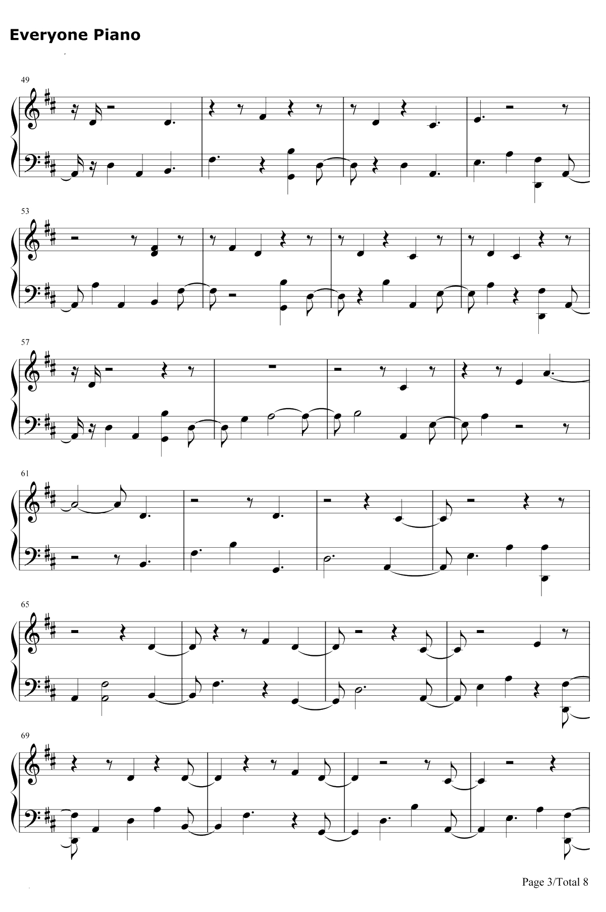 Follow Your Fire钢琴谱-Kodaline3