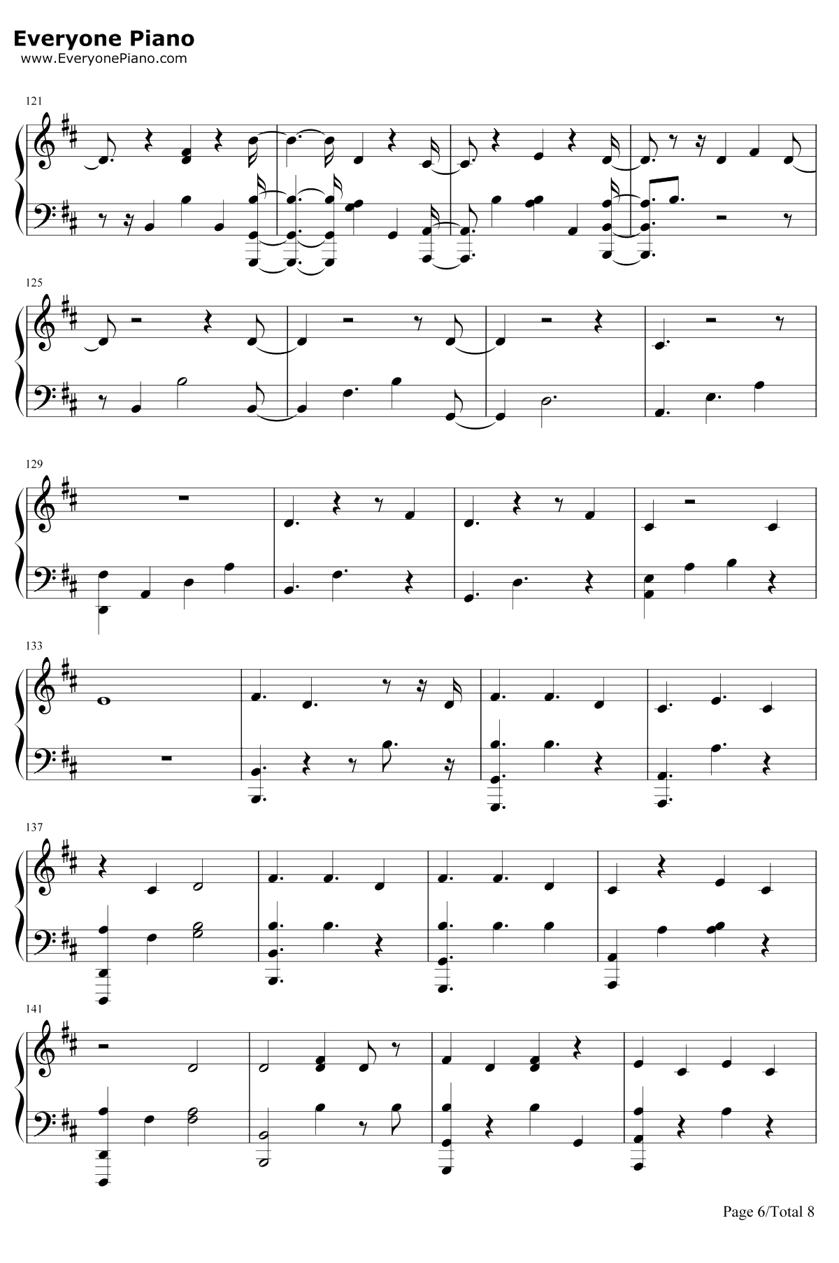 Follow Your Fire钢琴谱-Kodaline6