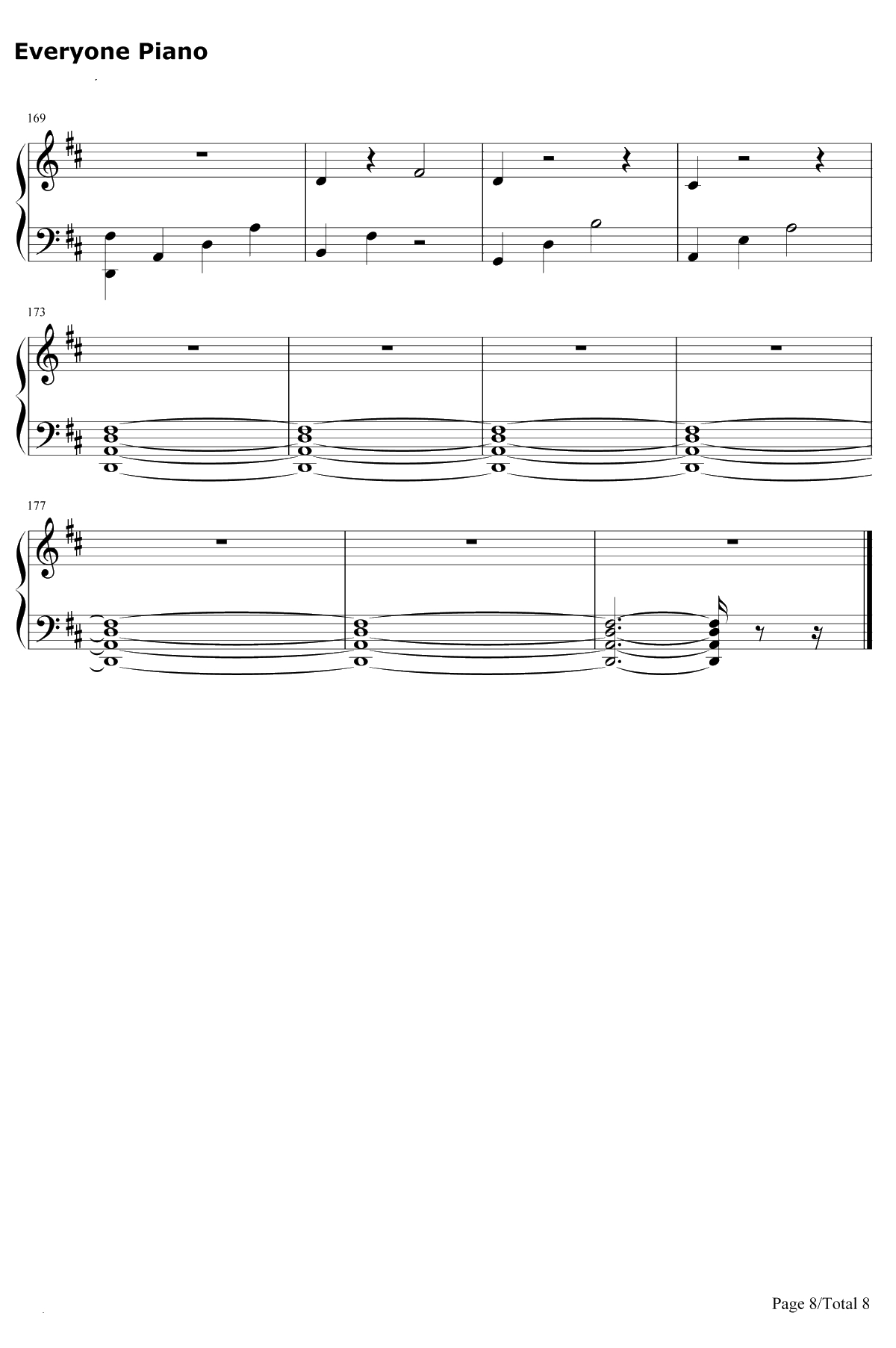 Follow Your Fire钢琴谱-Kodaline8