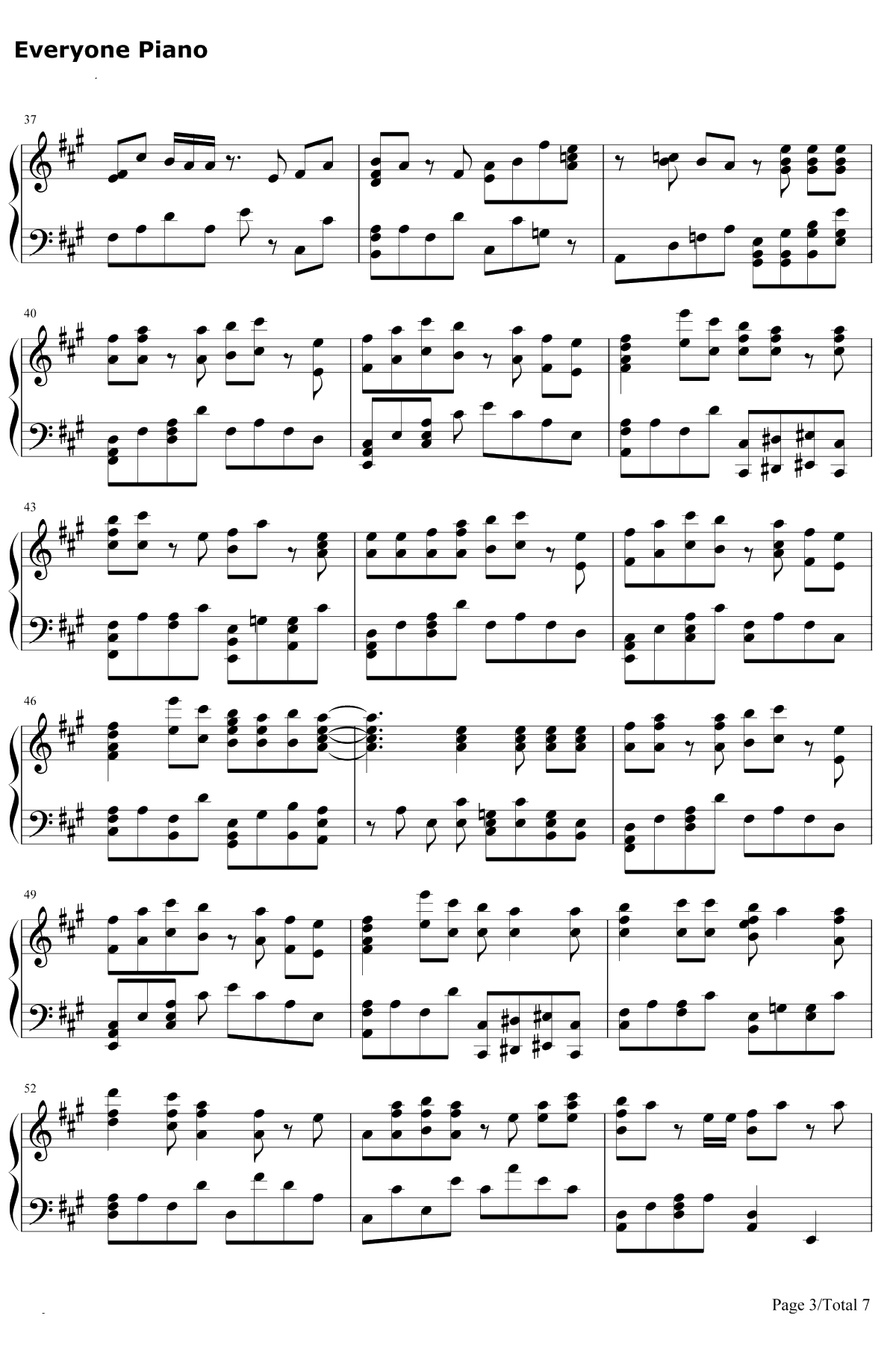 アヤノの幸福理論钢琴谱-Jin3