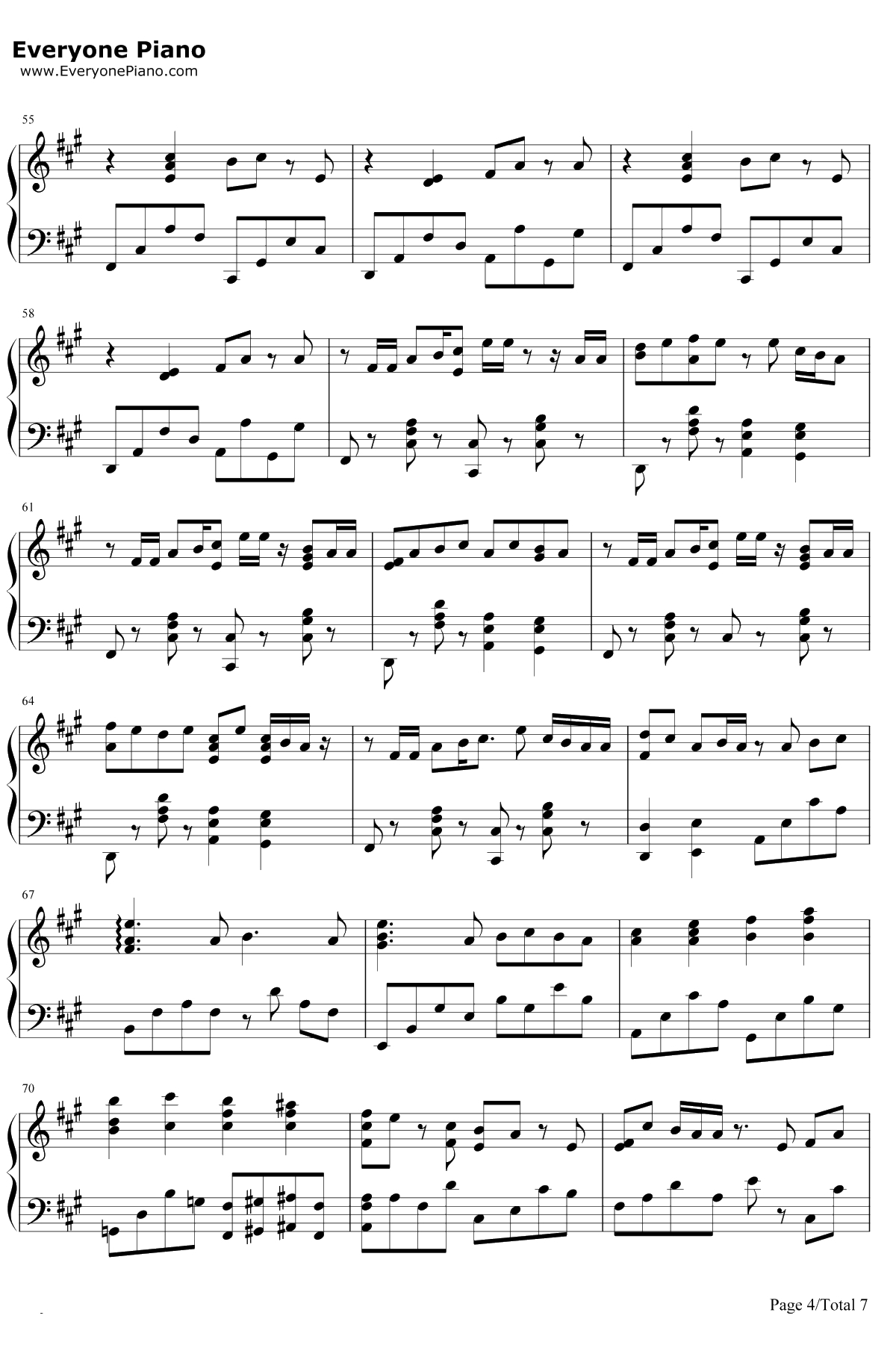 アヤノの幸福理論钢琴谱-Jin4