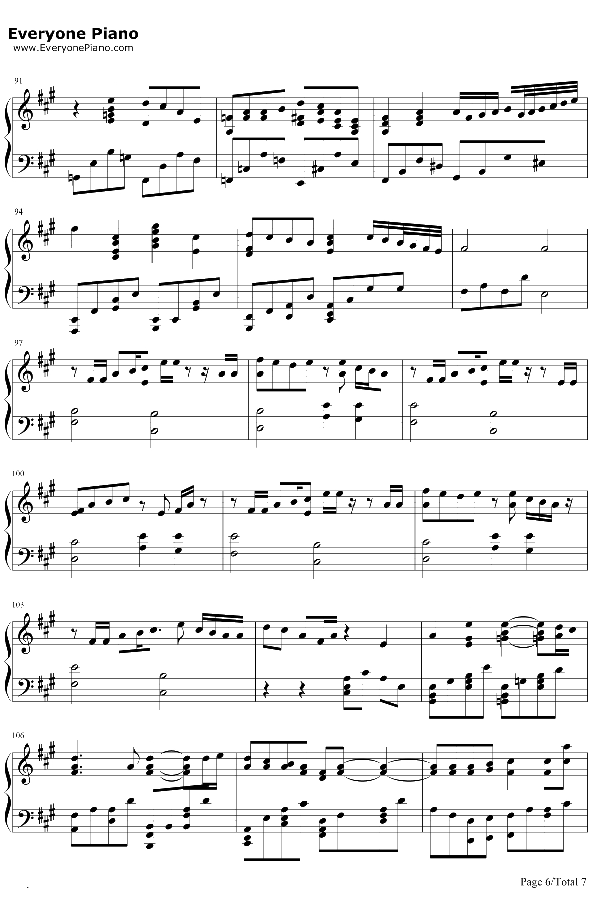 アヤノの幸福理論钢琴谱-Jin6