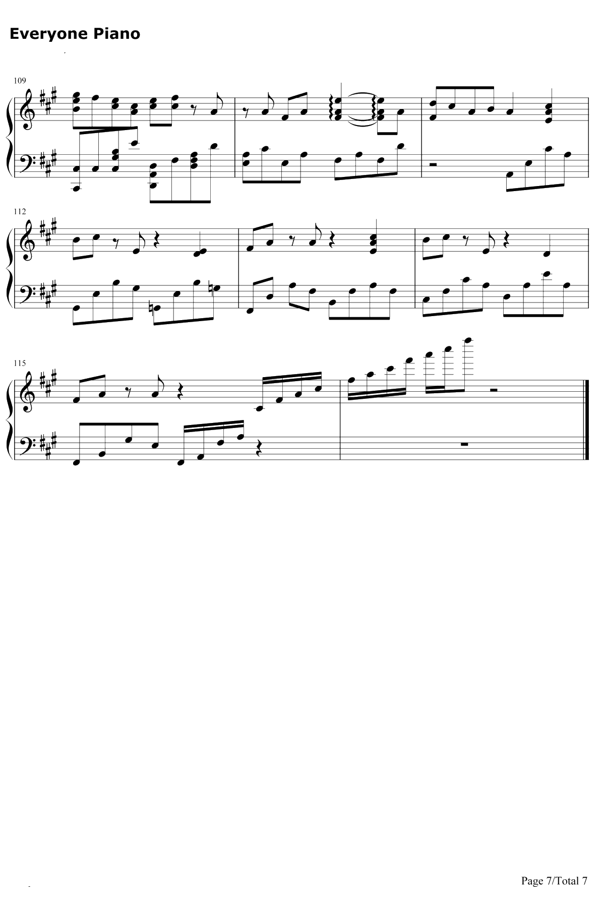 アヤノの幸福理論钢琴谱-Jin7