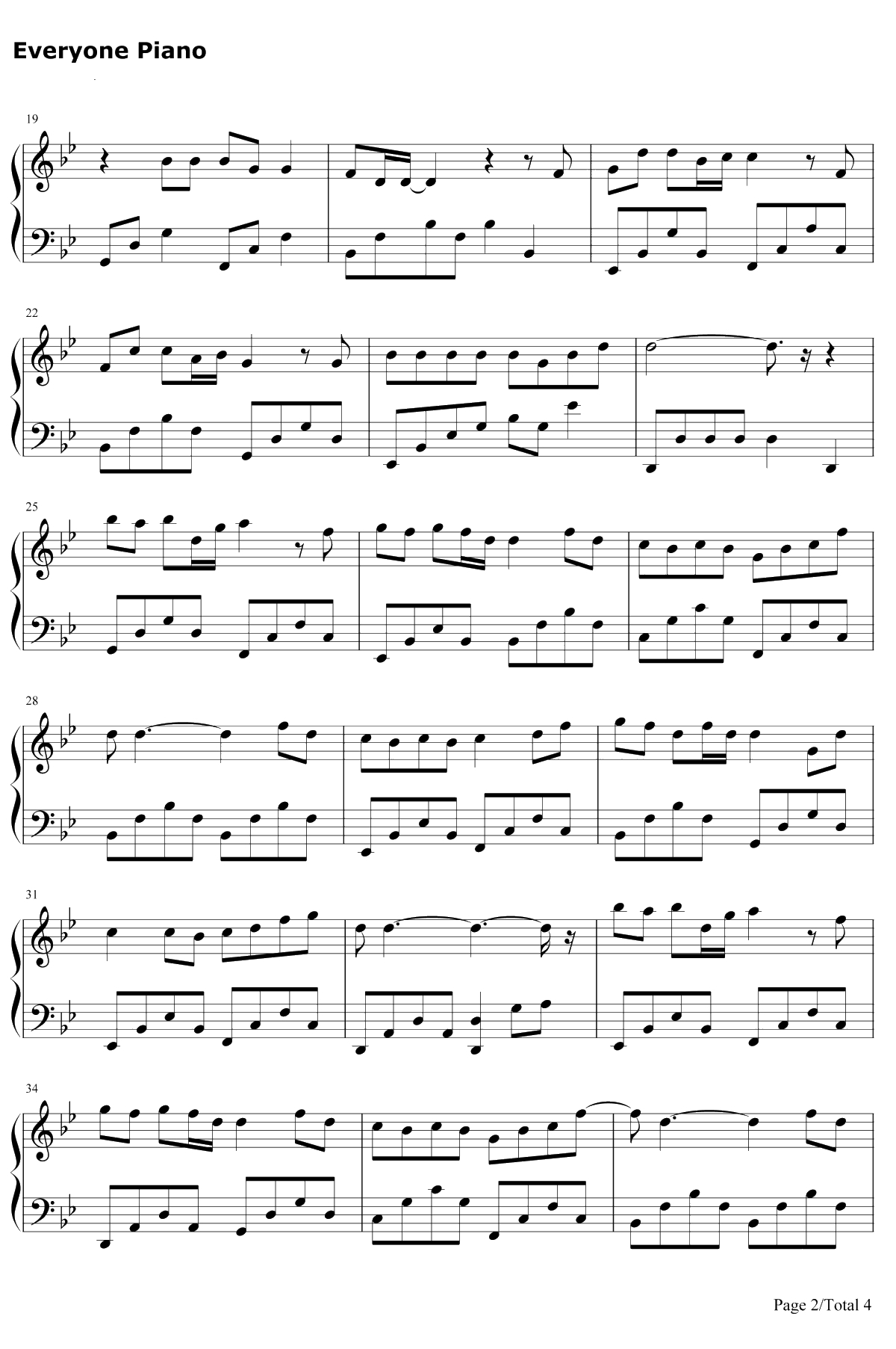 回忆总想哭钢琴谱-南宫嘉骏/姜玉阳2