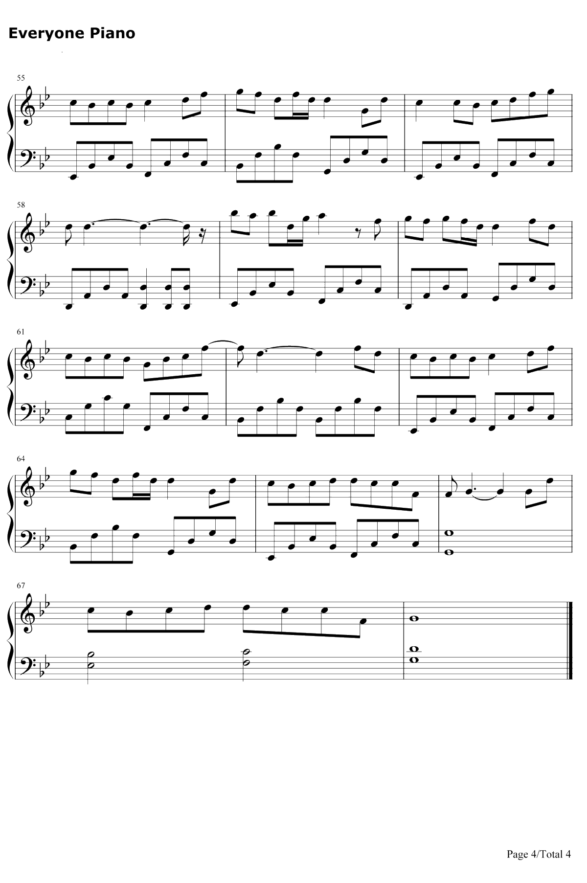 回忆总想哭钢琴谱-南宫嘉骏/姜玉阳4