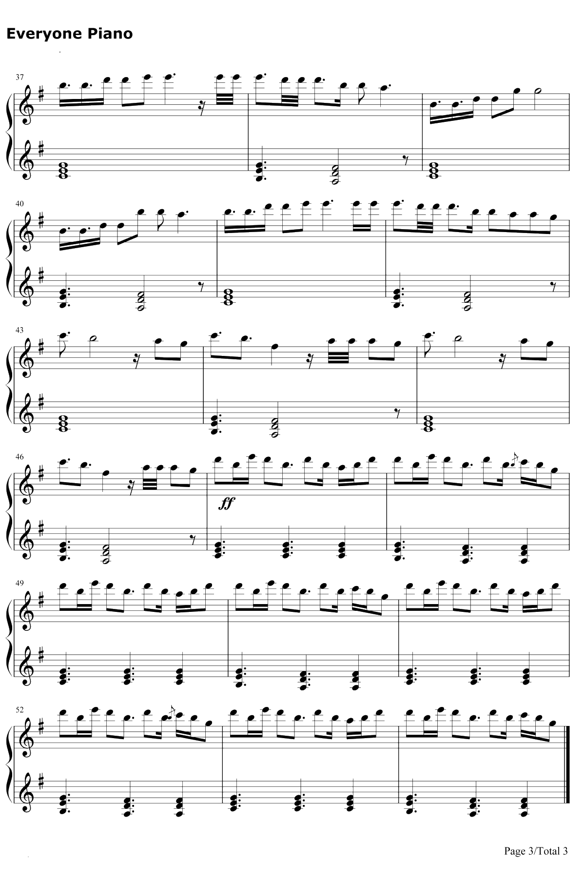 In the Name of Love钢琴谱-Martin Garrix / Bebe Rexha3