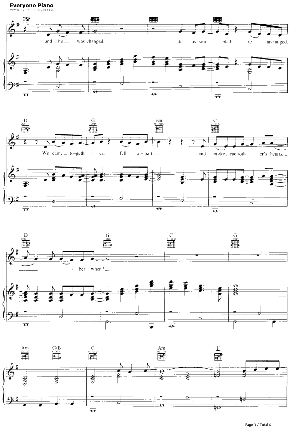 Remember When钢琴谱-AlanJackson3