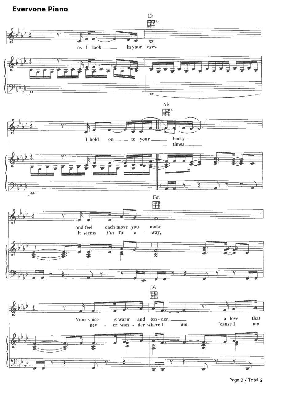 The Powero fLove钢琴谱-CelineDion2