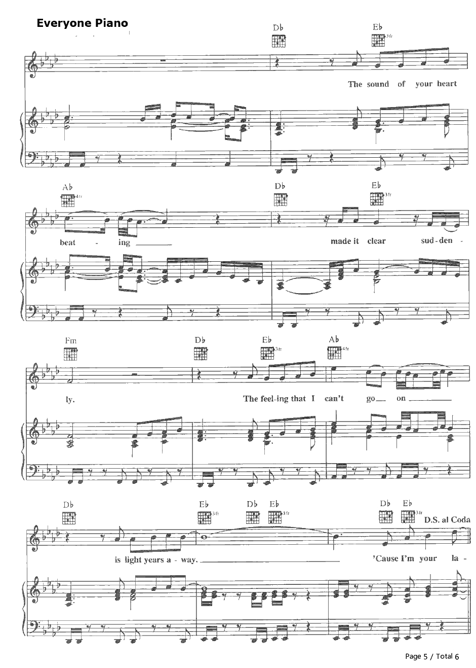 The Powero fLove钢琴谱-CelineDion5