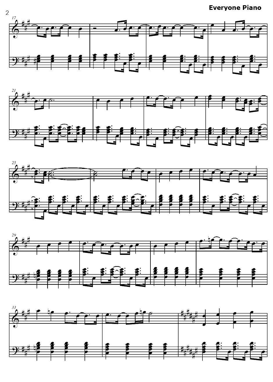 snow angel钢琴谱-KOTOKO-拜托了老师插曲2