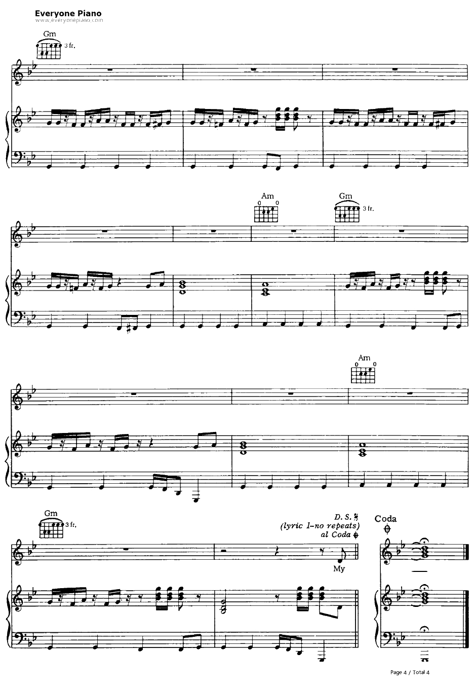 You Should Be Dancing钢琴谱-BeeGees4