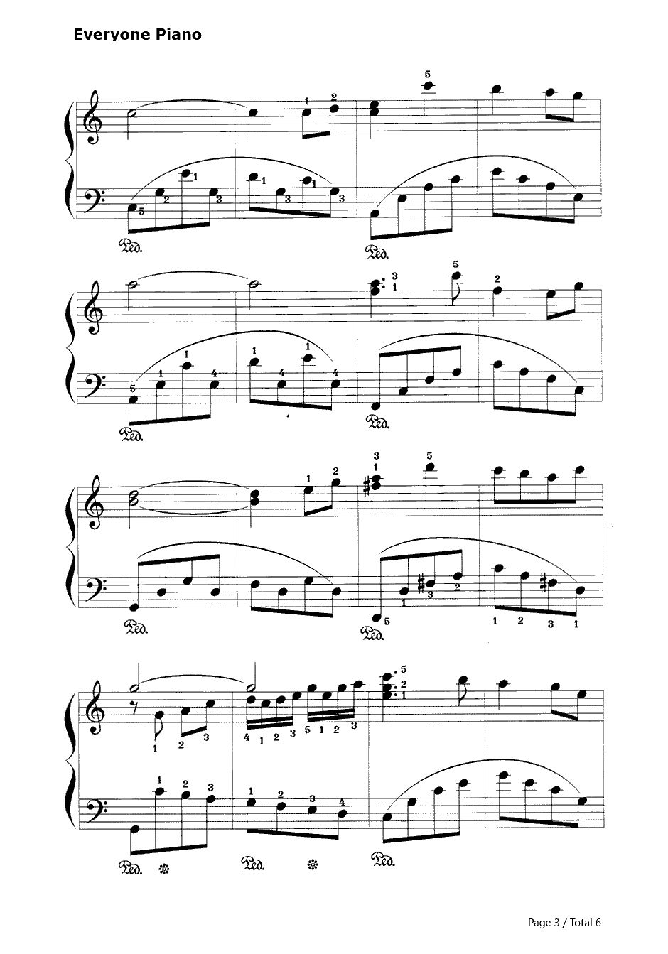 红星闪闪放光彩钢琴谱-傅庚辰3