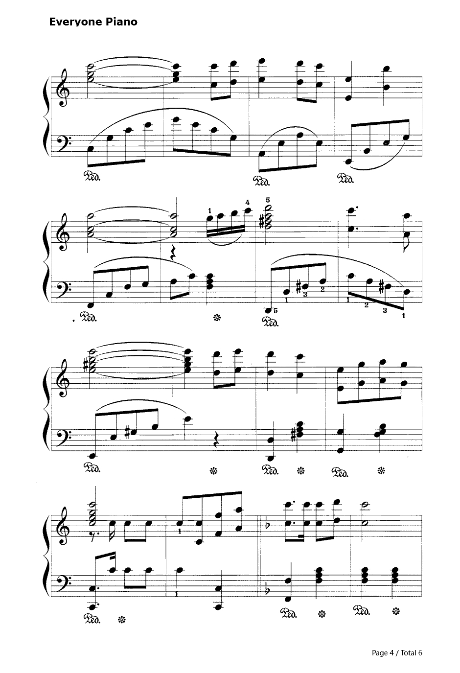 红星闪闪放光彩钢琴谱-傅庚辰4