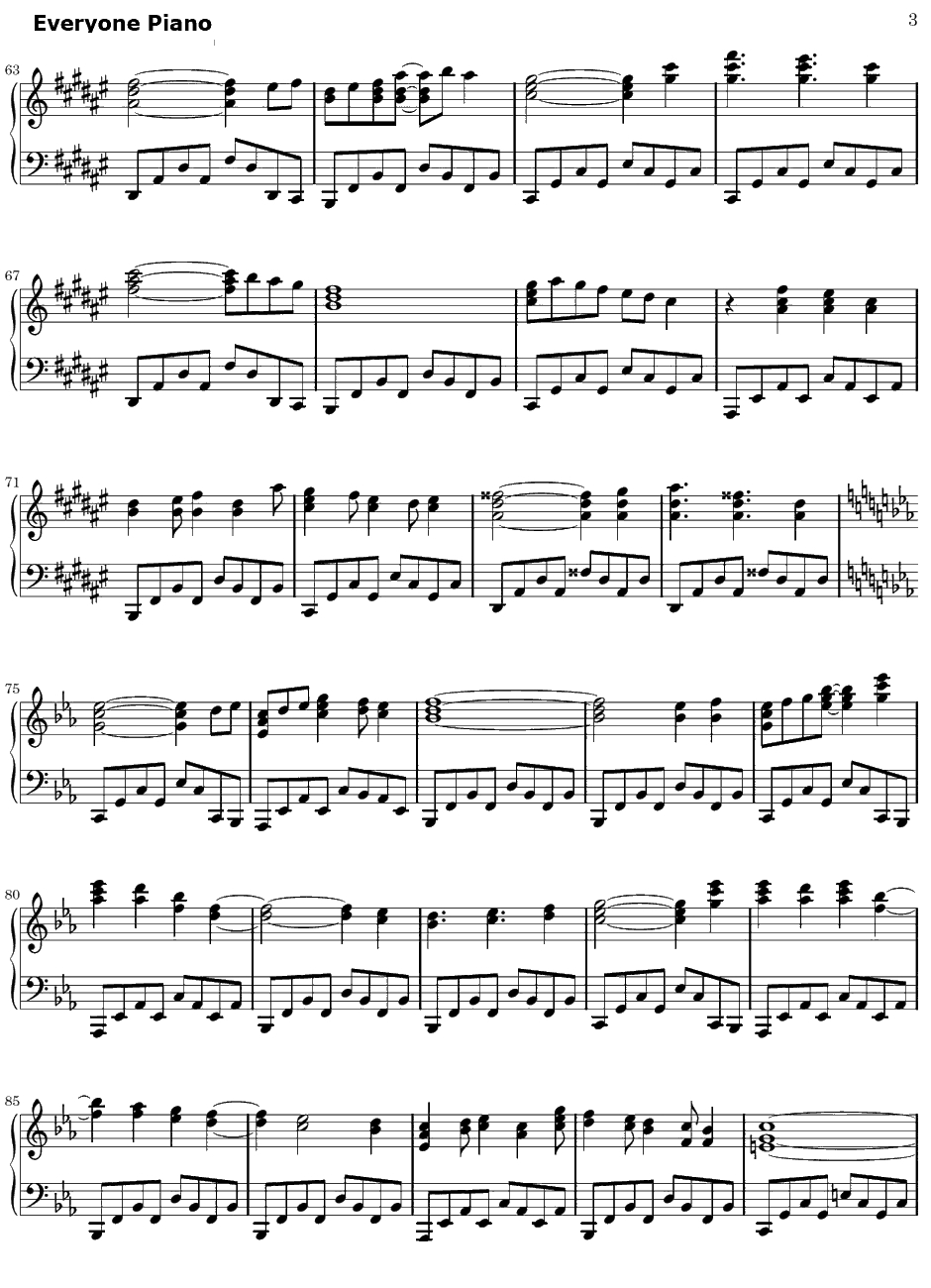 Will钢琴谱-梶浦由记-潘朵拉之心OST3