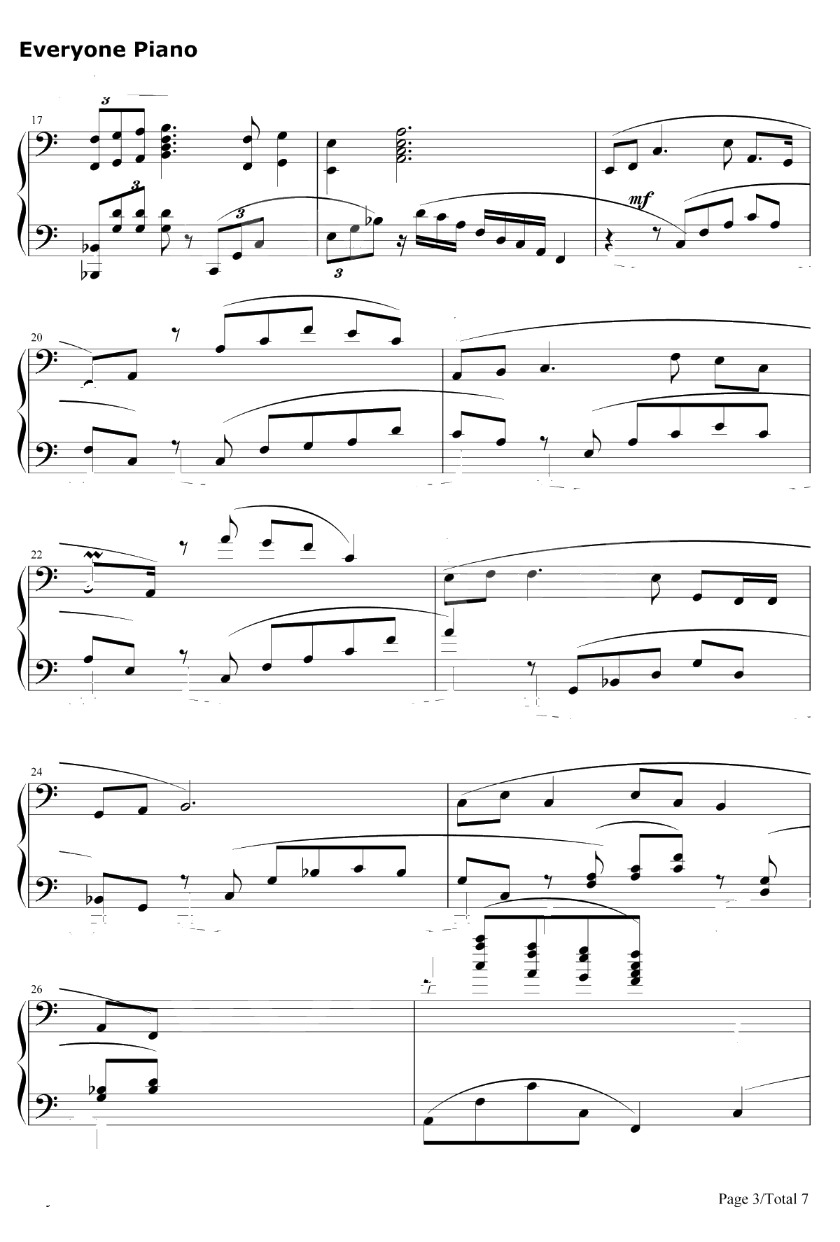 我爱你中国钢琴谱-叶佩英-电影《海外赤子》插曲3