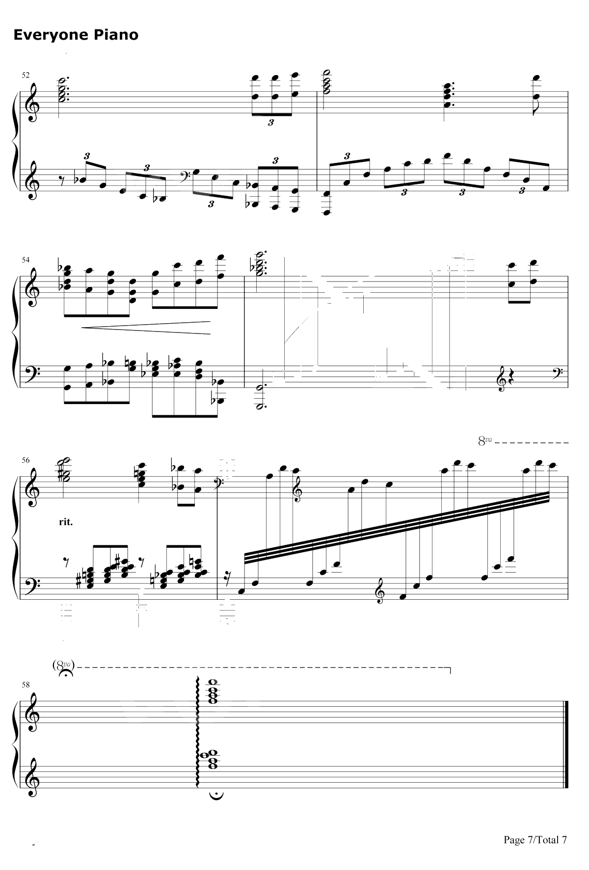 我爱你中国钢琴谱-叶佩英-电影《海外赤子》插曲7