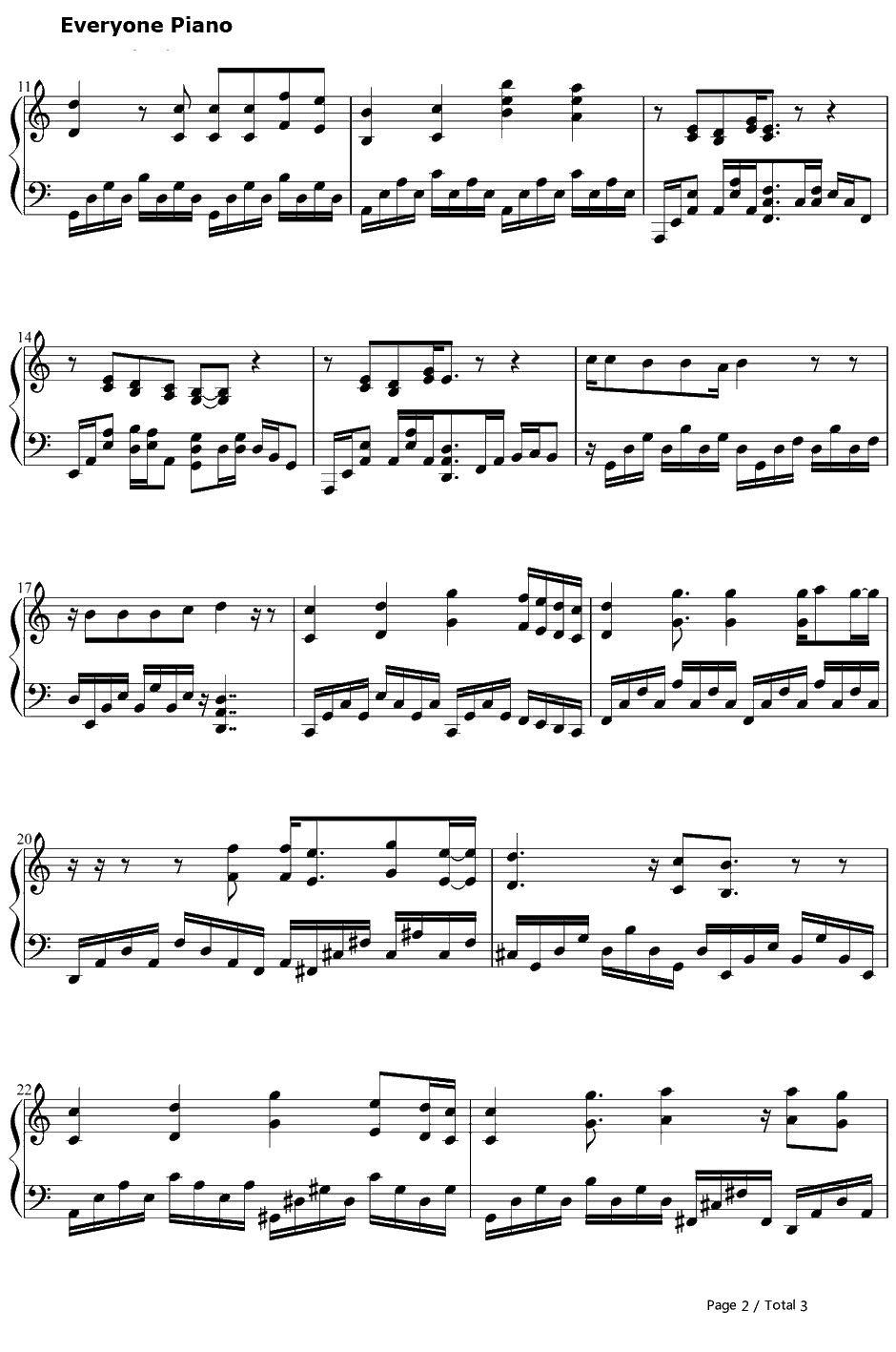 透明だった世界钢琴谱-秦基博-透明的世界-火影忍者疾风传OP72