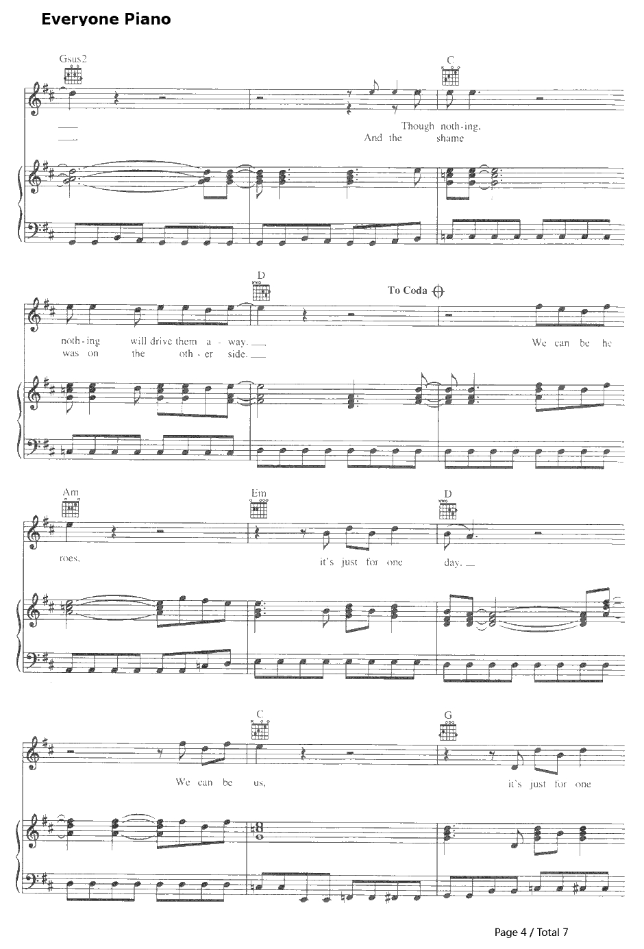 Heroes钢琴谱-DavidBowie4