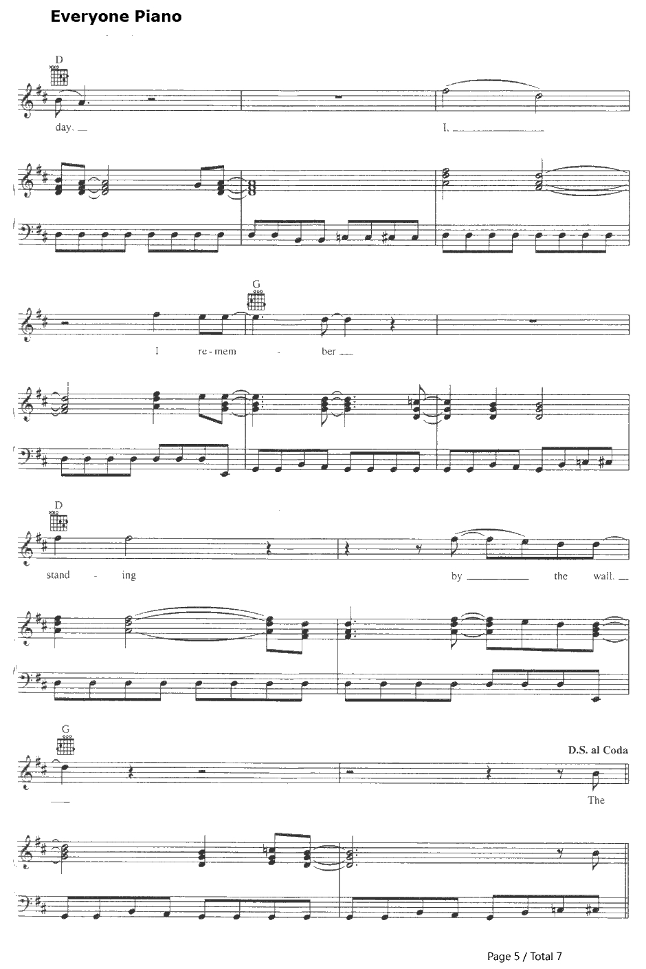 Heroes钢琴谱-DavidBowie5