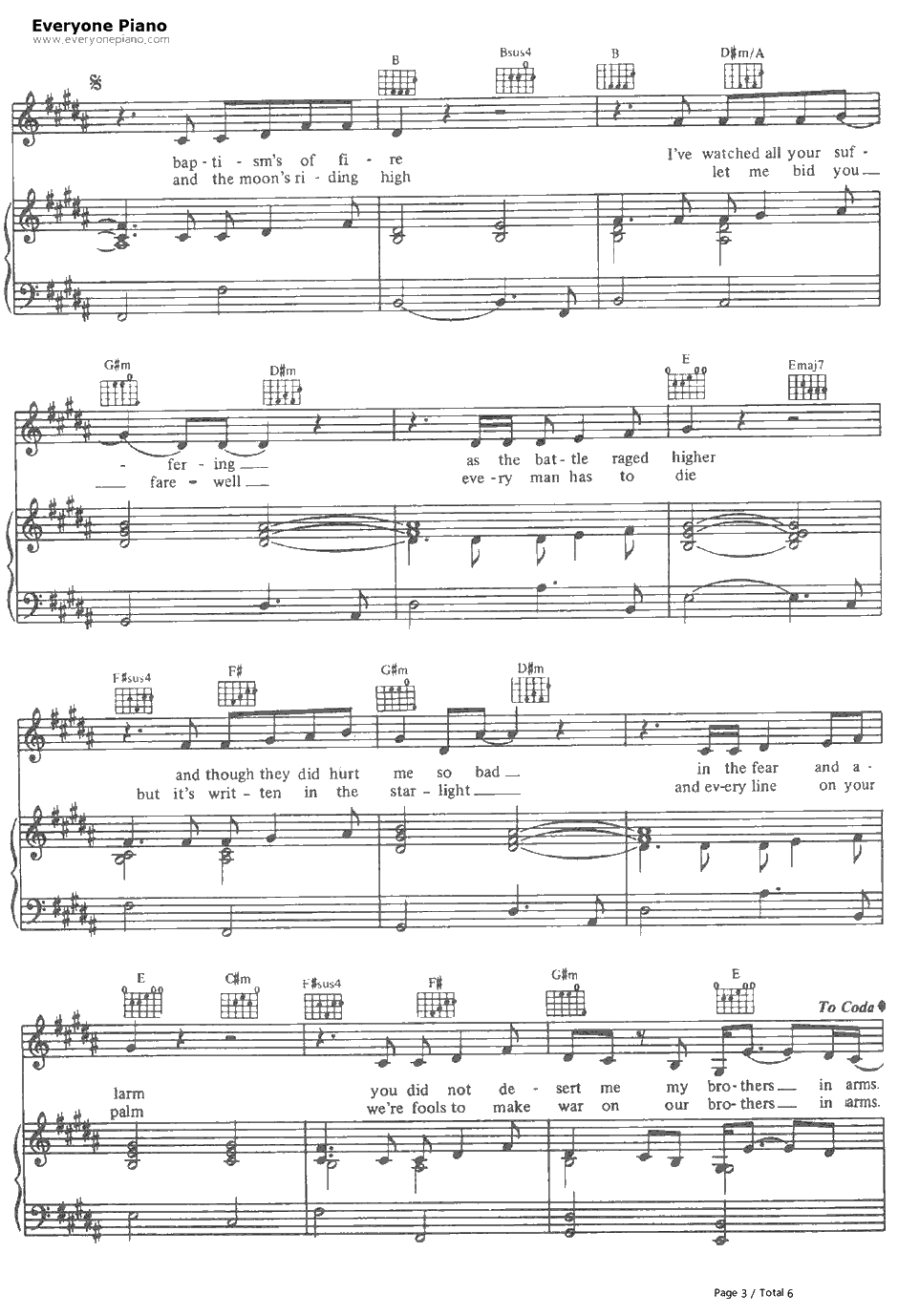 Brothers in Arms钢琴谱-DireStraits3