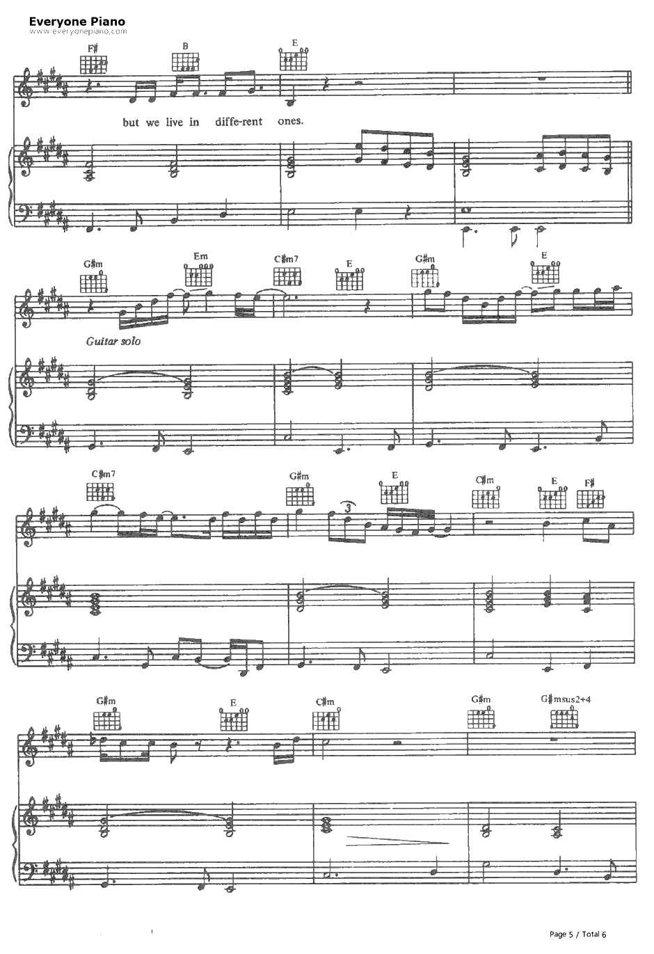 Brothers in Arms钢琴谱-DireStraits5