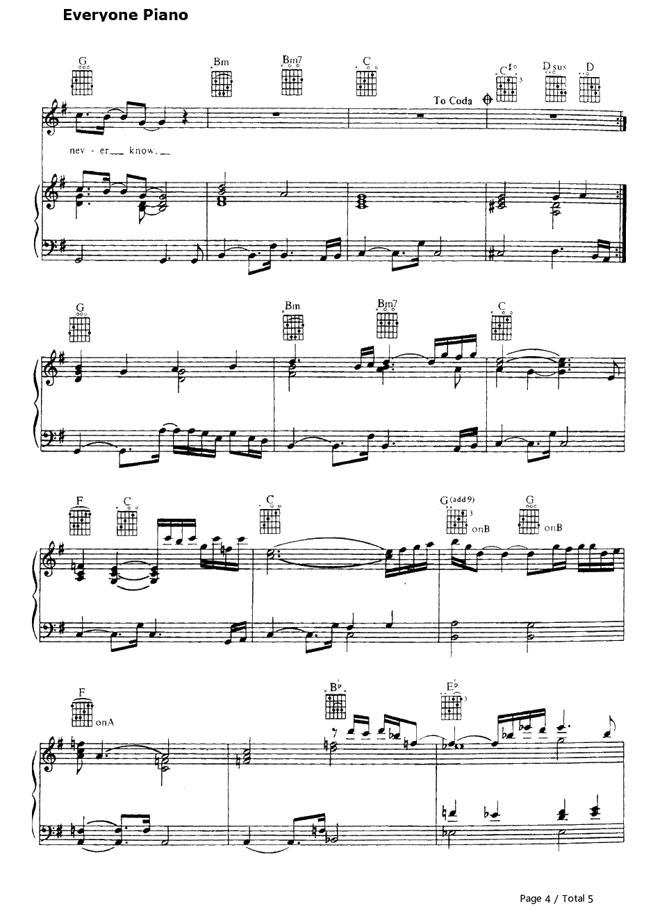 Nikita钢琴谱-EltonJohn　艾尔顿·约翰　4