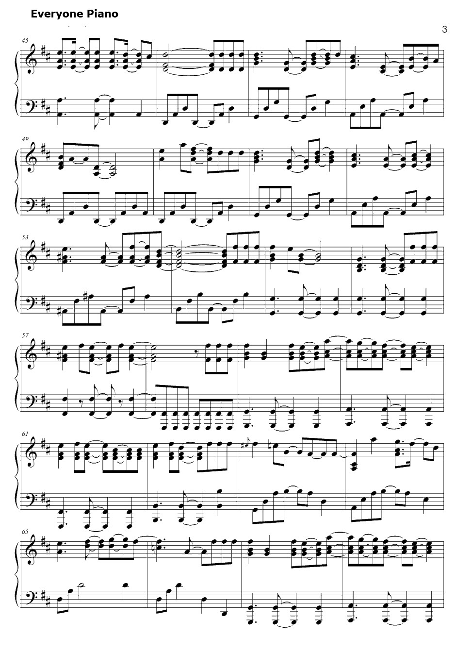 the Fourth Avenue Cafe钢琴谱-L'Arc〜en〜Ciel-浪客剑心-明治剑客浪漫谭ED43