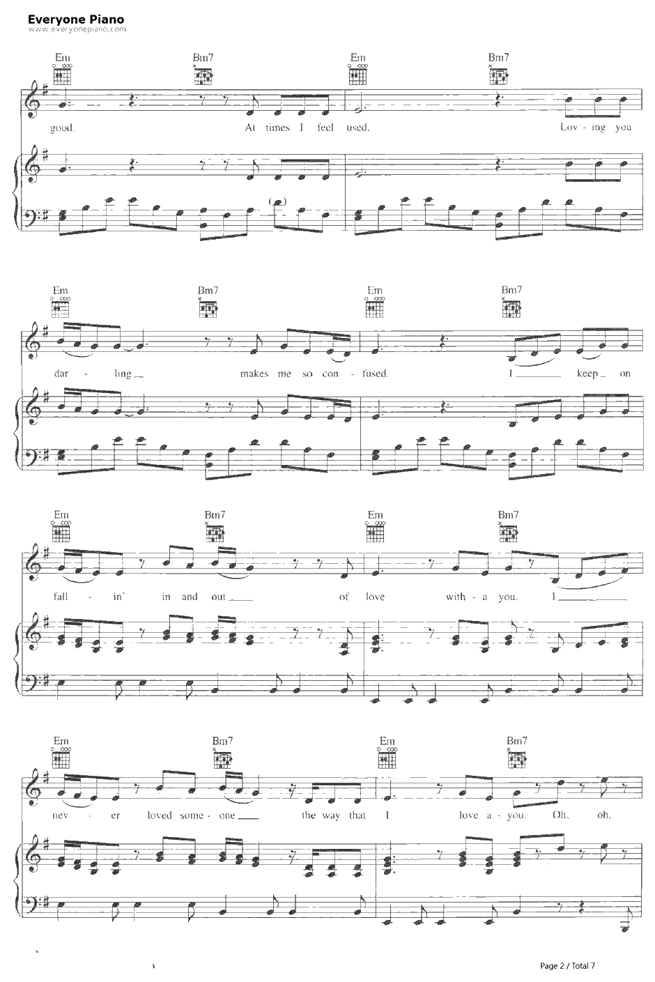 Fallin'钢琴谱-AliciaKeys2