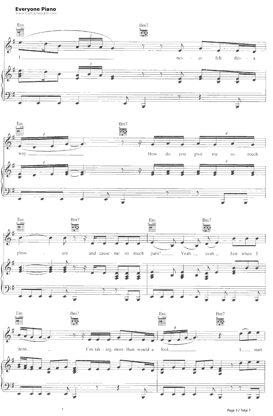 Fallin'钢琴谱-AliciaKeys3